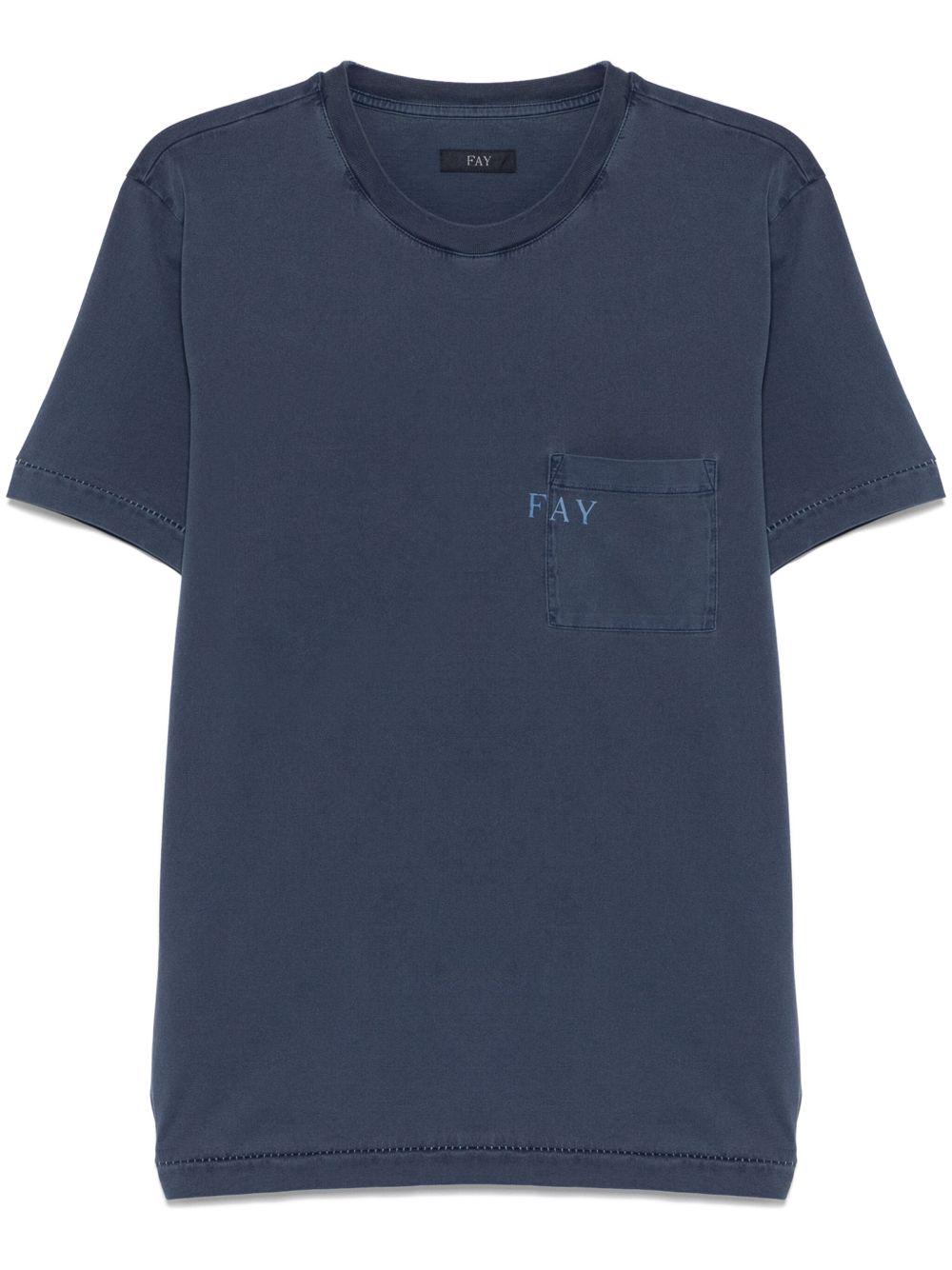Fay T-shirts and Polos Blue NPMB350132TUY1U811 (Fay / Tシャツ・カットソー ) | Fay (フェイ)