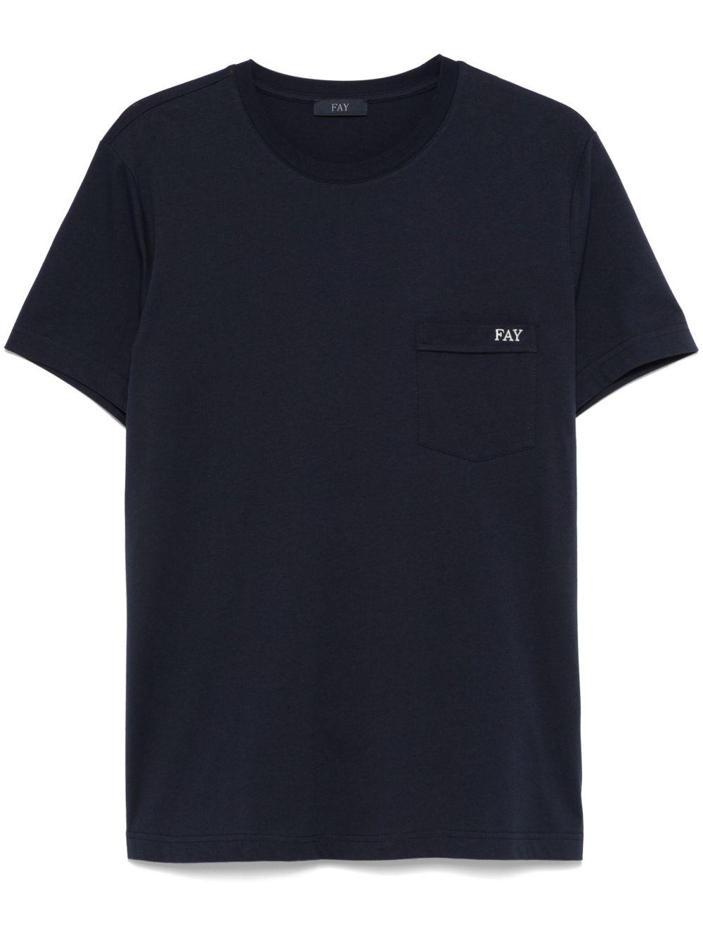 Fay T-shirts and Polos Blue NPMB3501280UCXU806 (Fay / Tシャツ・カットソー ) | Fay (フェイ)