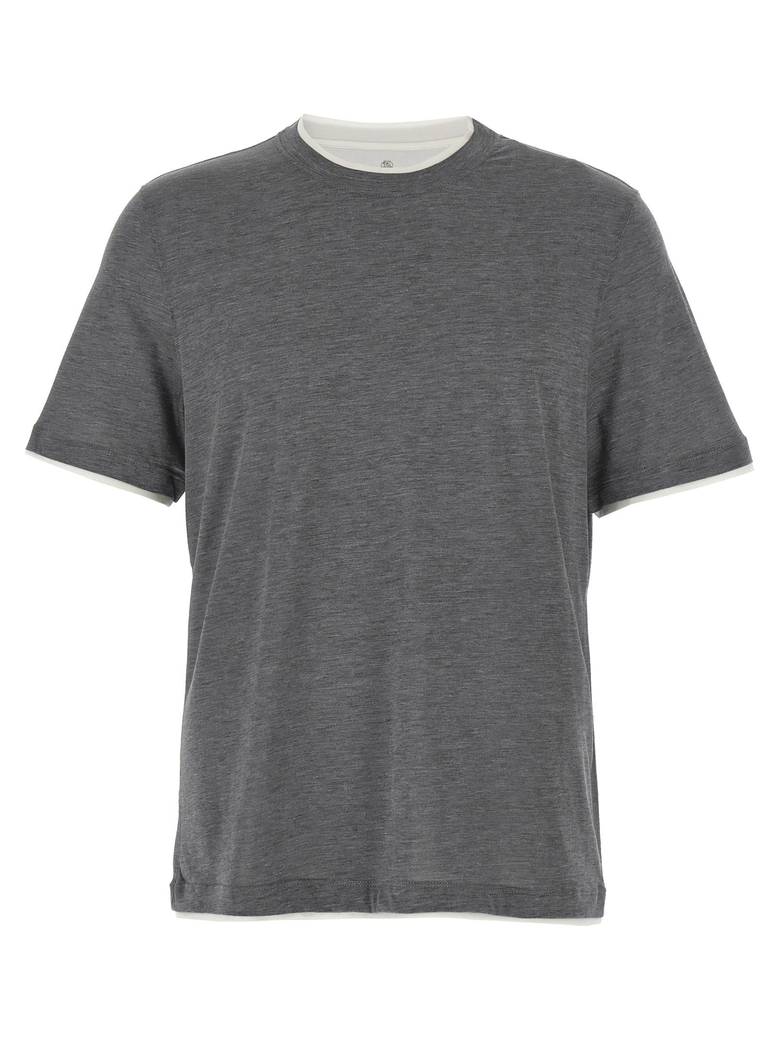 Layered T-shirt MD8217427CWD40 (Brunello Cucinelli / Tシャツ・カットソー ) | Brunello Cucinelli (ブルネロ・クチネリ)