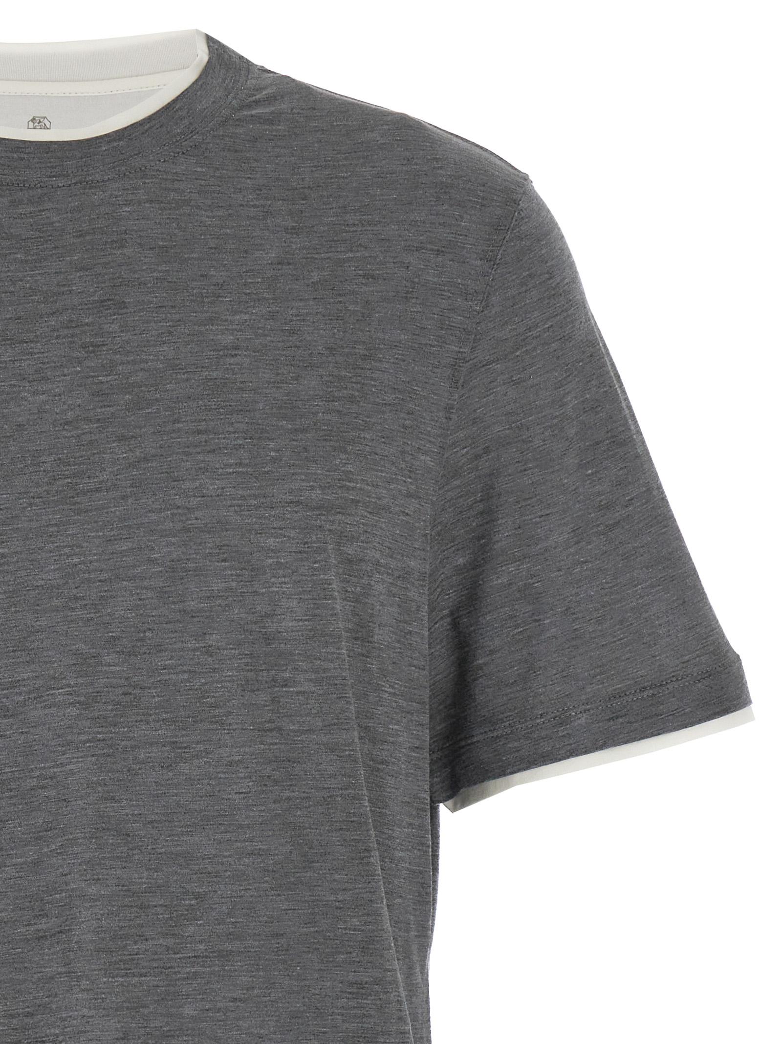 Layered T-shirt MD8217427CWD40 (Brunello Cucinelli / Tシャツ・カットソー ) | Brunello Cucinelli (ブルネロ・クチネリ)(2)
