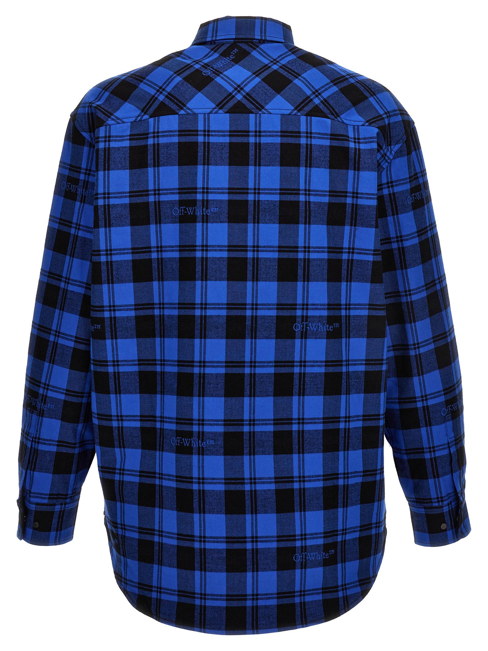 'Check Flannel' overshirt OMES003F23FAB00148004800 (Off-White / シャツ・ブラウス ) | Off-White (オフホワイト)(1)