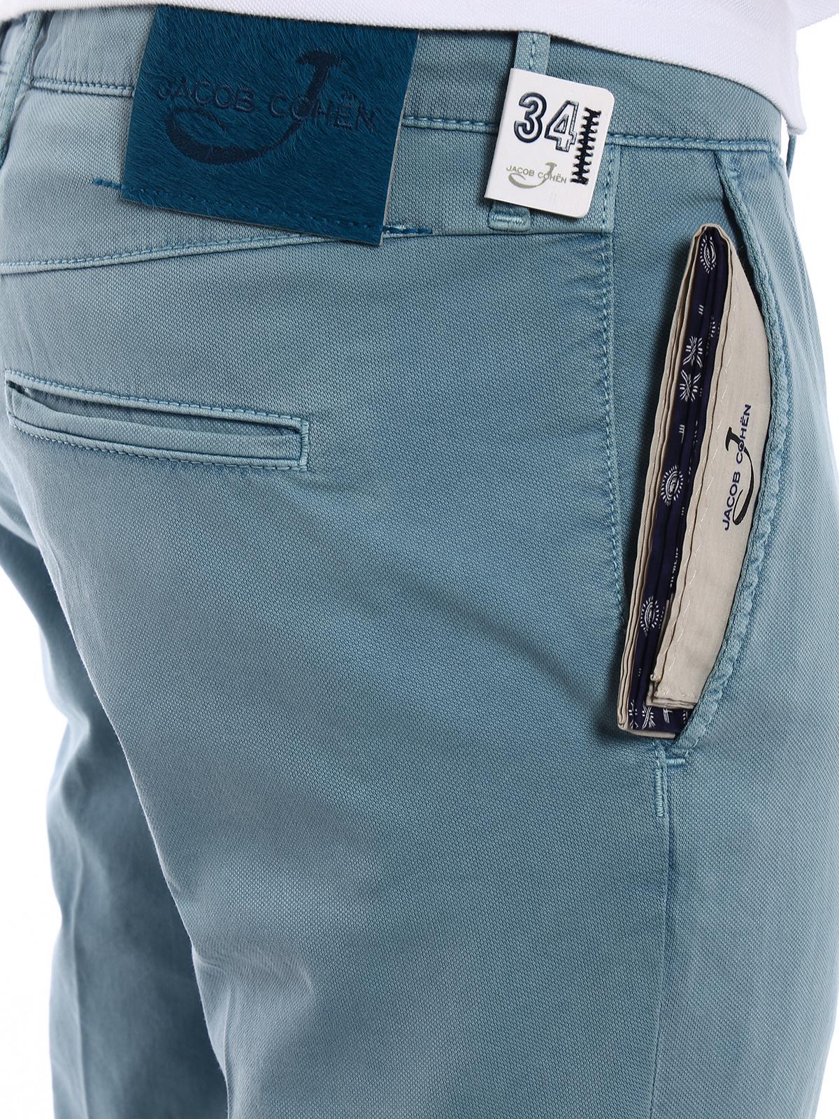 Stretch cotton jacquard trousers PW626COMF00028BR4902812 (JACOB COHEN / パンツ ) | JACOB COHEN (ヤコブ コーエン)(4)