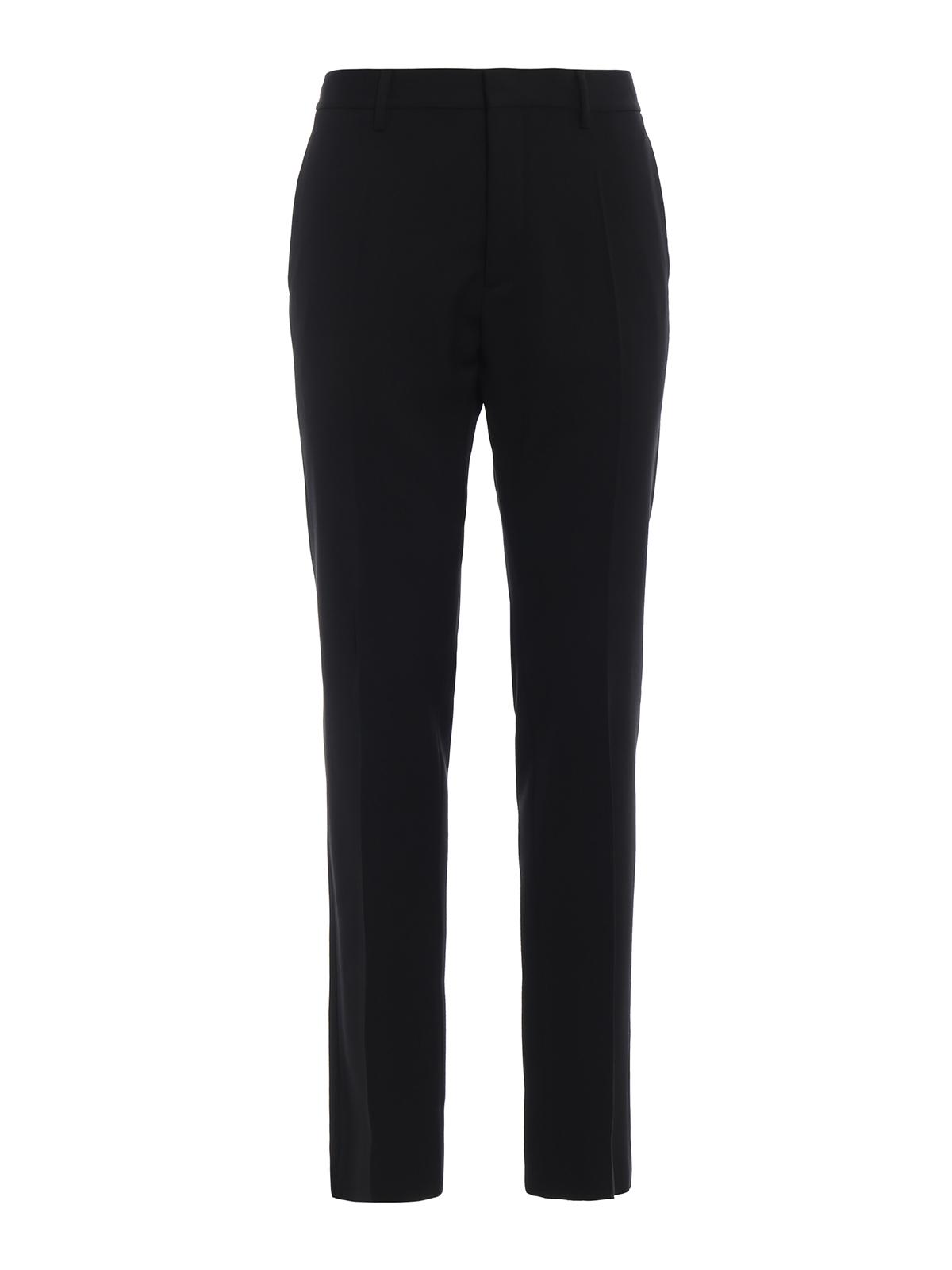 Black twill wool chino trousers S74KB0184S36258900 (Dsquared2 / パンツ ) | Dsquared2 (ディースクエアード)