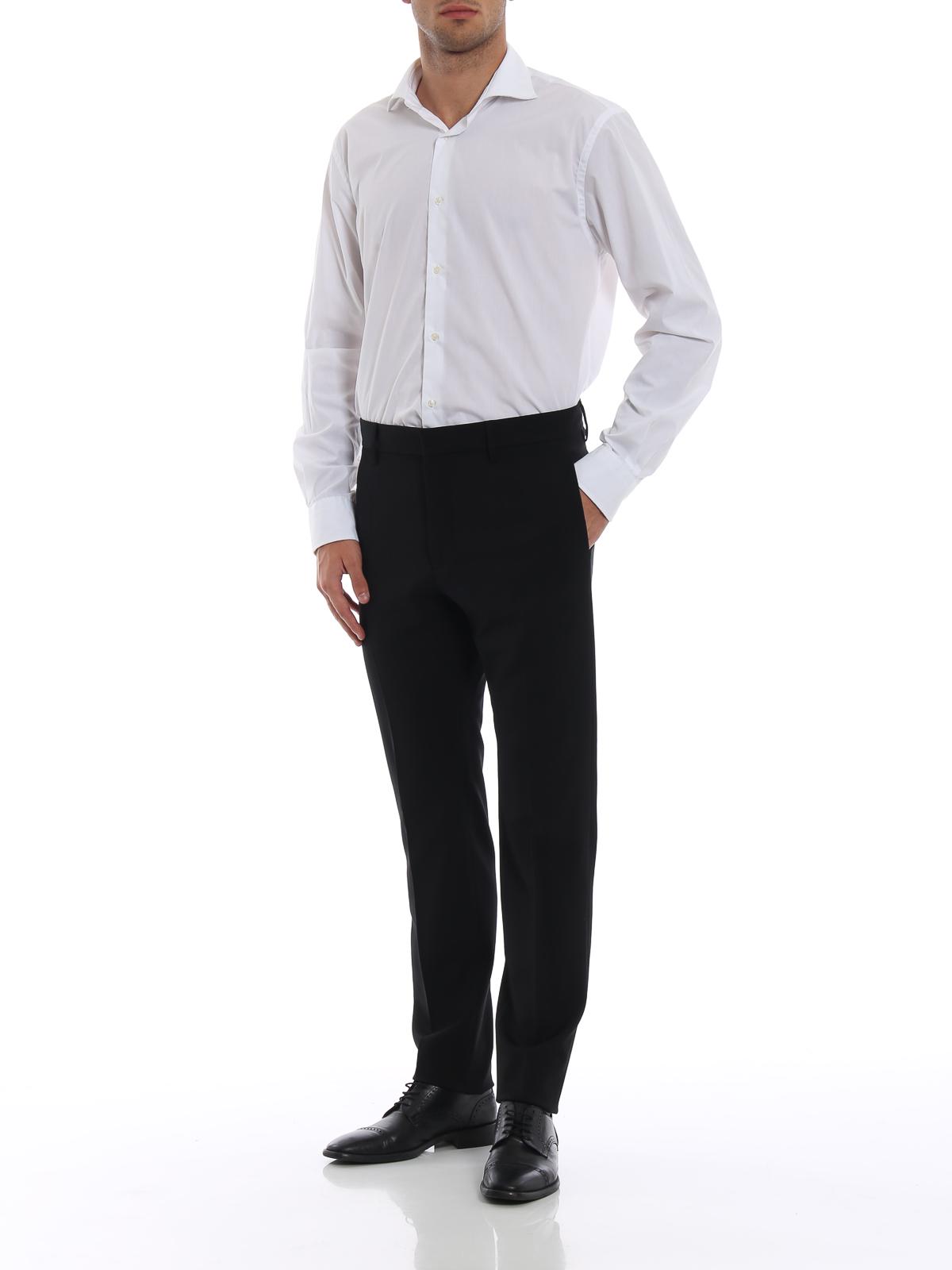 Black twill wool chino trousers S74KB0184S36258900 (Dsquared2 / パンツ ) | Dsquared2 (ディースクエアード)(1)