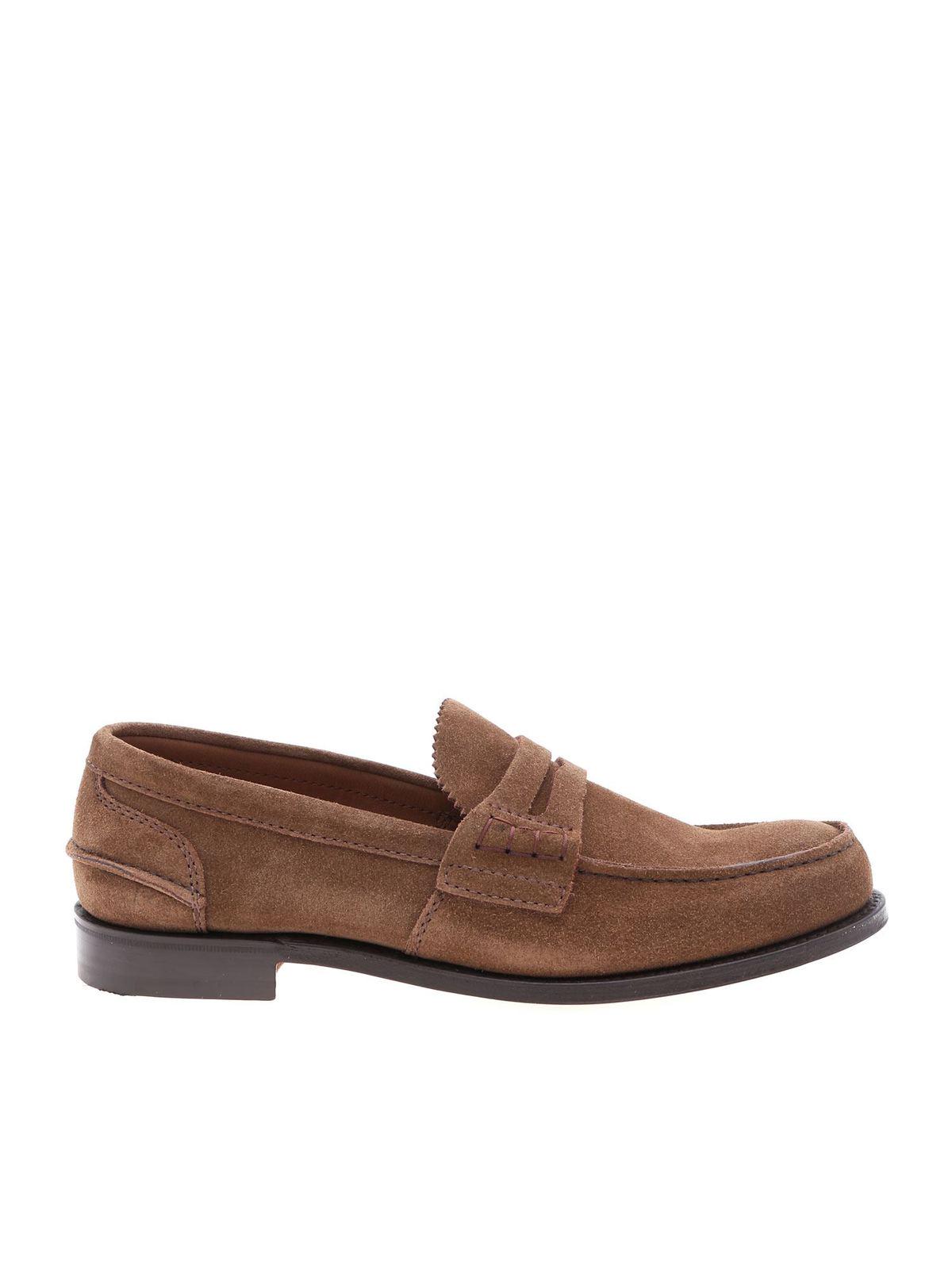 Pembrey loafers in brown suede EDB0039VEF0ADV (Church's / ローファー ) | Church's (チャーチ)