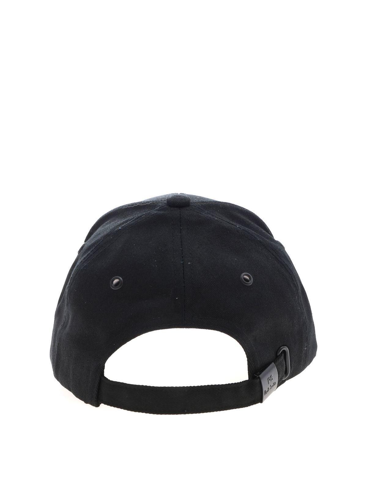 Black baseball hat with zebra embroidery M2A987CAZEBRA79 (PS Paul Smith / 帽子 ) | PS Paul Smith (ピーエス ポール・スミス)(1)
