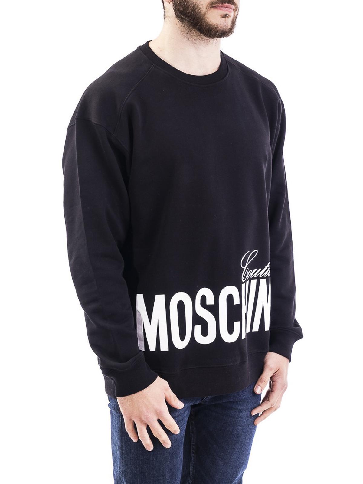 Moschino Couture print black sweatshirt 170802271555 (MOSCHINO / スウェット・フーディー ) | MOSCHINO (モスキーノ)(1)