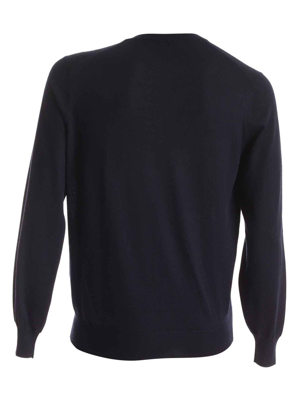 Grey edges pullover in dark blue M2300162CW425 (Brunello Cucinelli / ニット・セーター・カーディガン ) | Brunello Cucinelli (ブルネロ・クチネリ)(1)