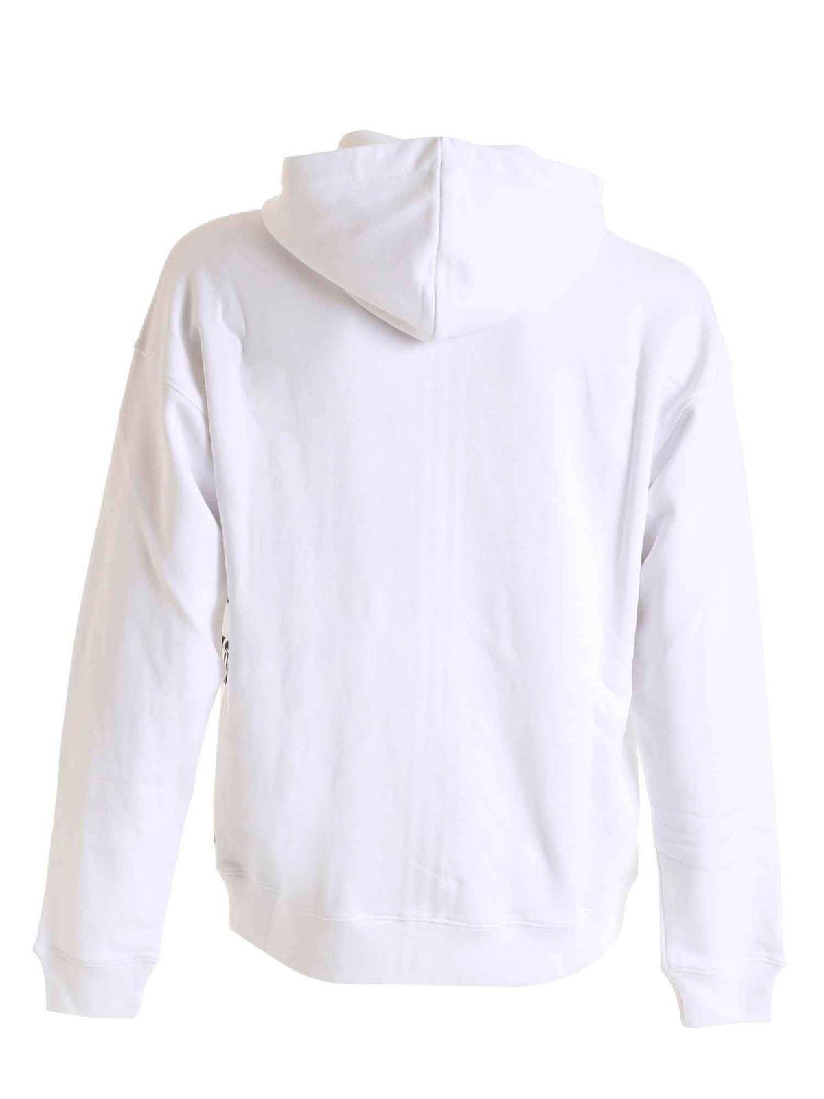 Logo lettering print sweatshirt in white 170370271001 (MOSCHINO / スウェット・フーディー ) | MOSCHINO (モスキーノ)(1)