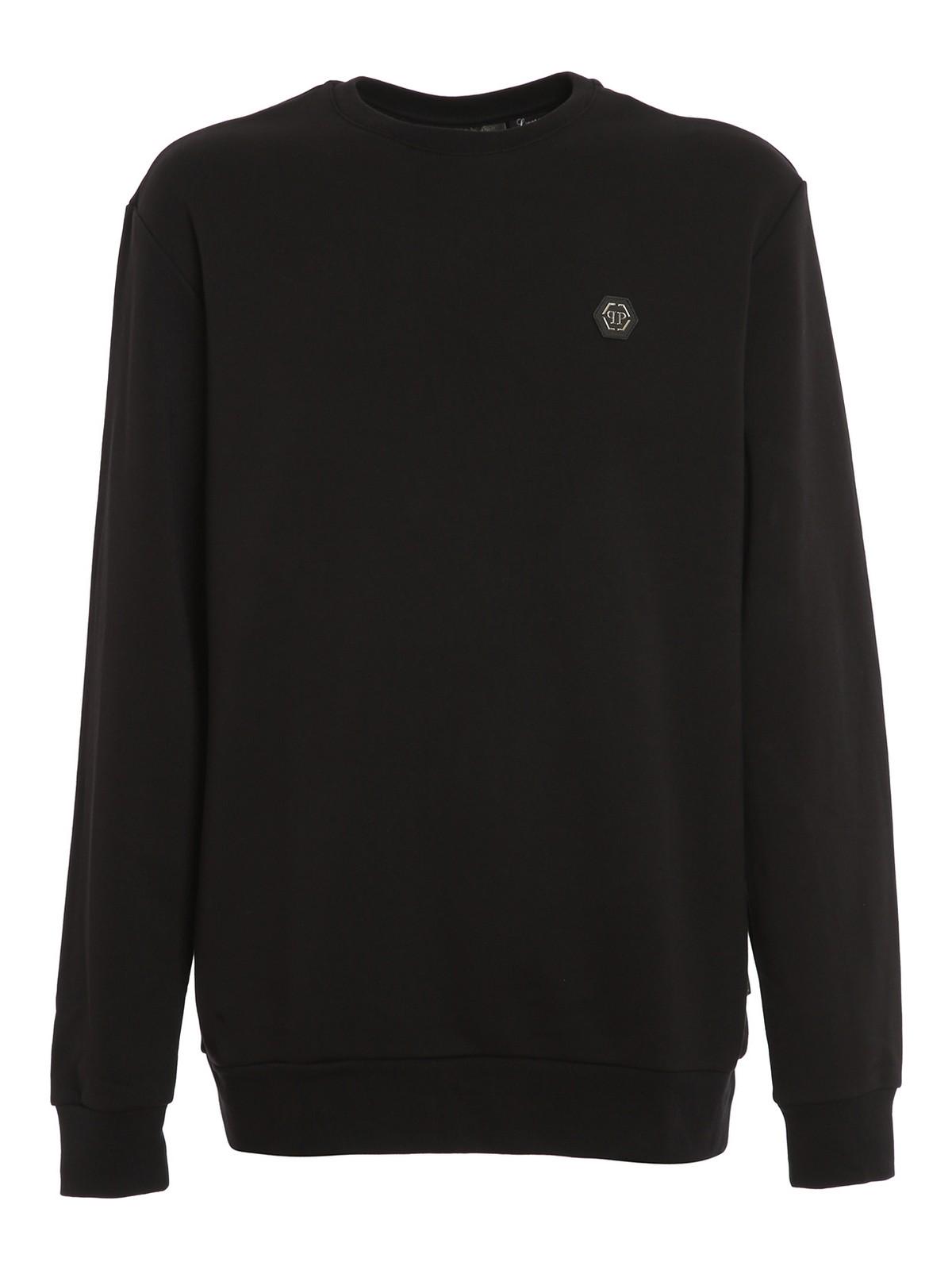 Logo plaque sweatshirt PAACMJO0747PJO002N02 (PHILIPP PLEIN / スウェット・フーディー ) | PHILIPP PLEIN (フィリップ プレイン)