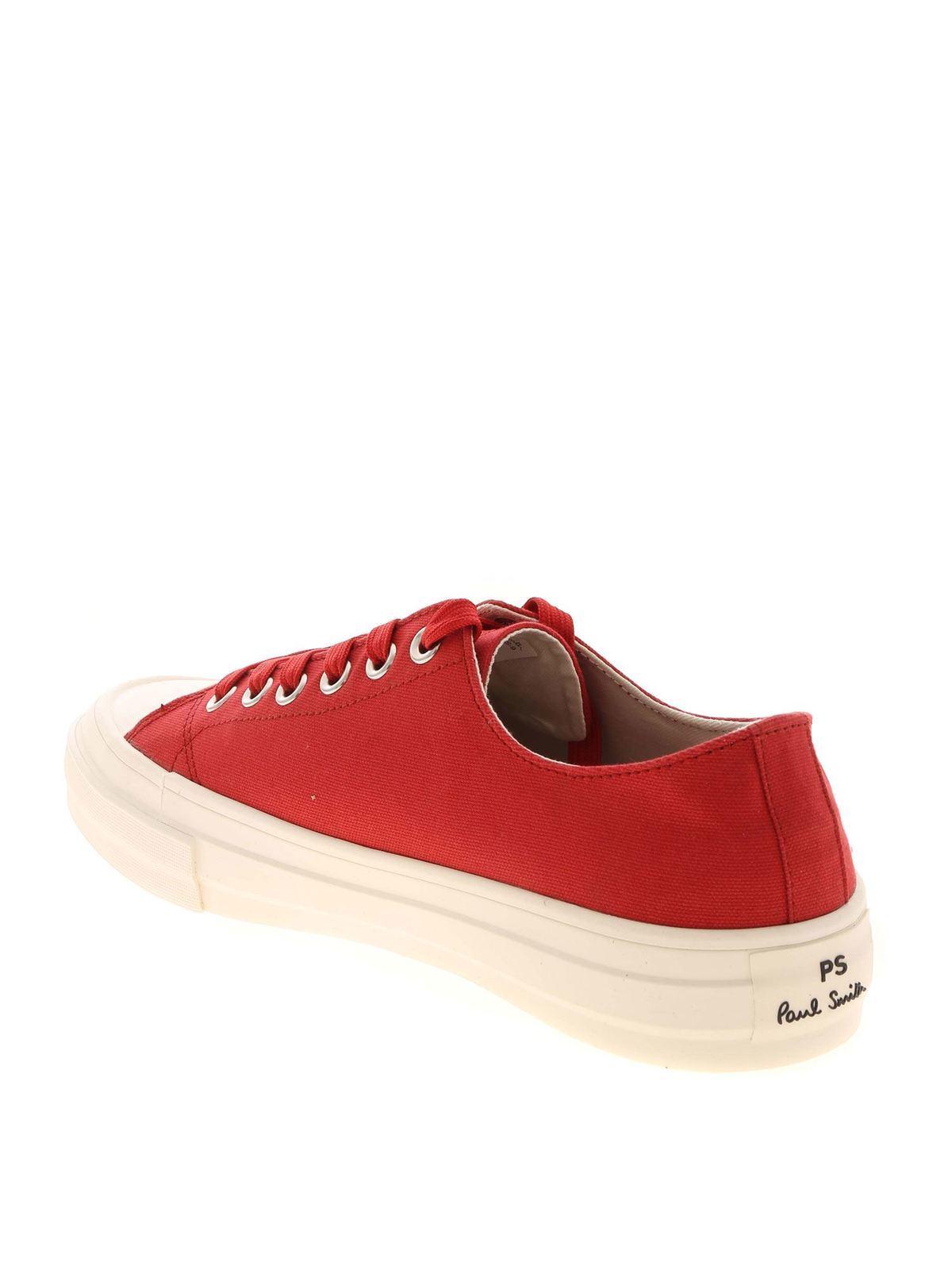 Zebra embroidery Kinsey sneakers in red M2SKIN09FCVS25 (PS Paul Smith / スニーカー ) | PS Paul Smith (ピーエス ポール・スミス)(2)