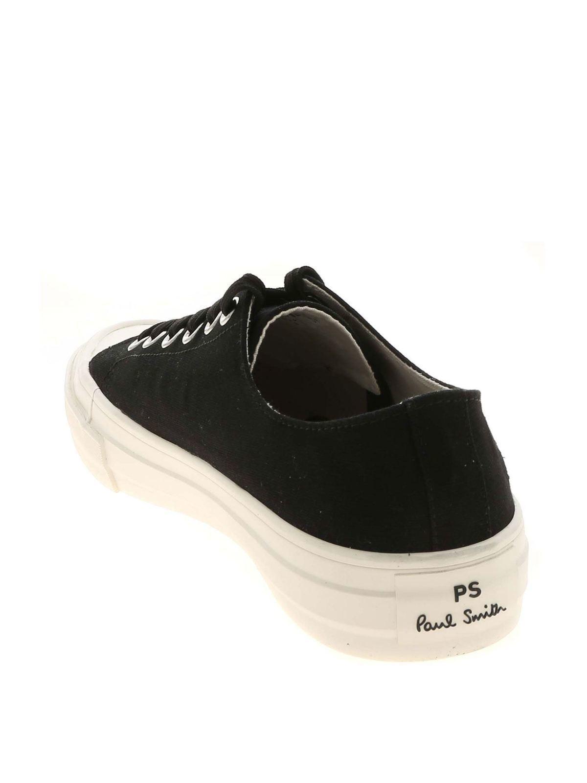 Zebra embroidery Kinsey sneakers in black M2SKIN07FCVS79 (PS Paul Smith / スニーカー ) | PS Paul Smith (ピーエス ポール・スミス)(2)