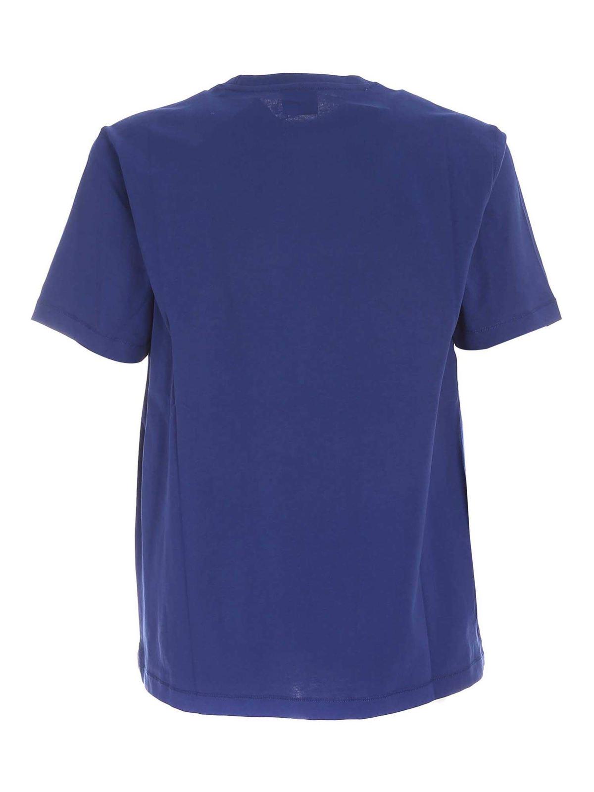 Contrasting logo T-shirt in blue M2R226TGP247145 (Paul Smith / Tシャツ・カットソー ) | Paul Smith (ポール・スミス)(1)