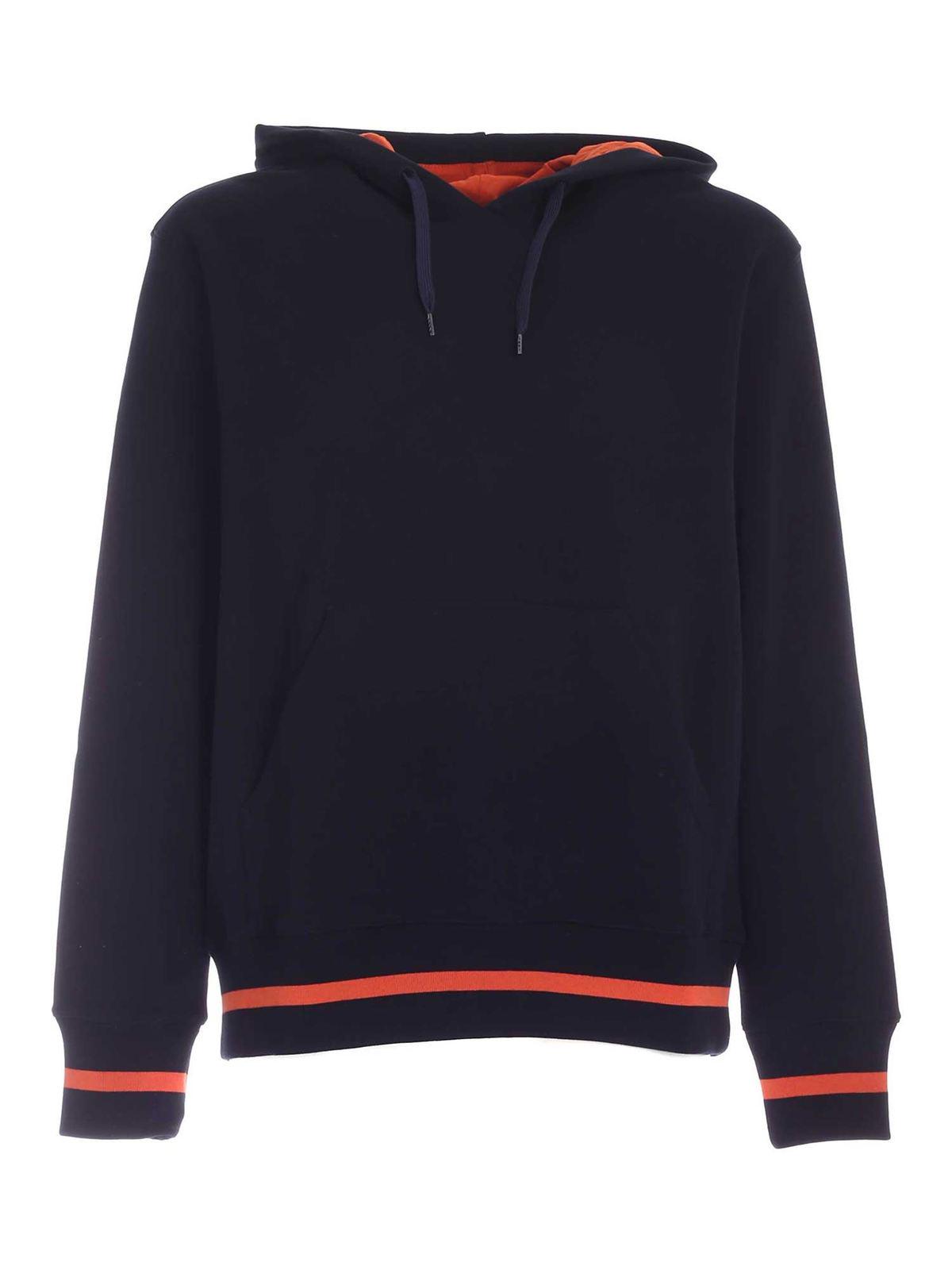 Happy hoodie in blue M2R669UPG2116979 (PS Paul Smith / スウェット・フーディー ) | PS Paul Smith (ピーエス ポール・スミス)