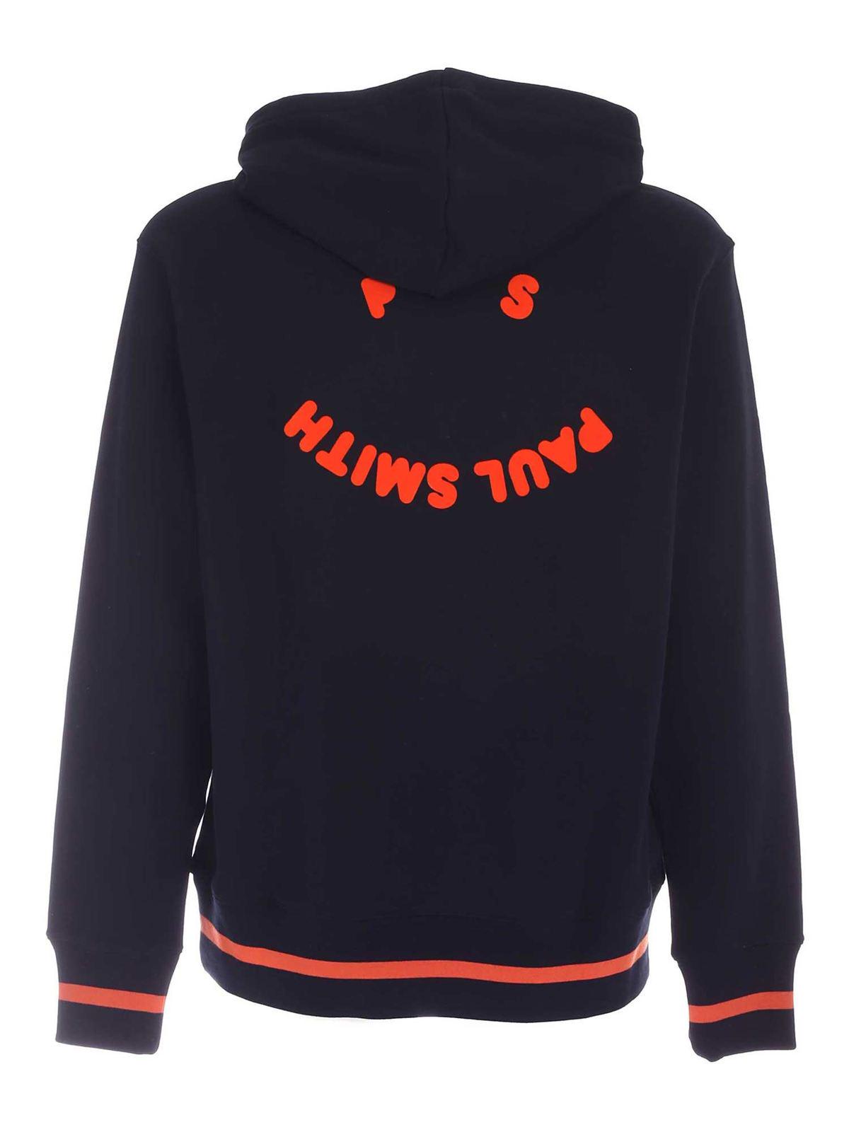 Happy hoodie in blue M2R669UPG2116979 (PS Paul Smith / スウェット・フーディー ) | PS Paul Smith (ピーエス ポール・スミス)(1)