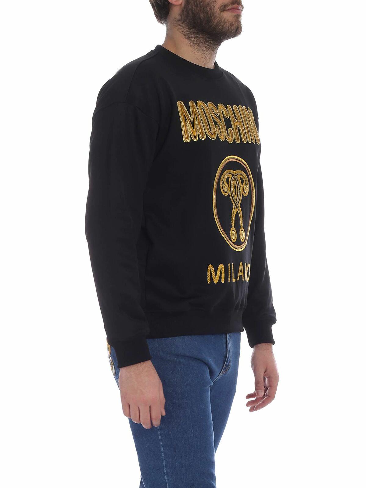 Moschino Double Question black sweatshirt 171202291555 (MOSCHINO / スウェット・フーディー ) | MOSCHINO (モスキーノ)(1)
