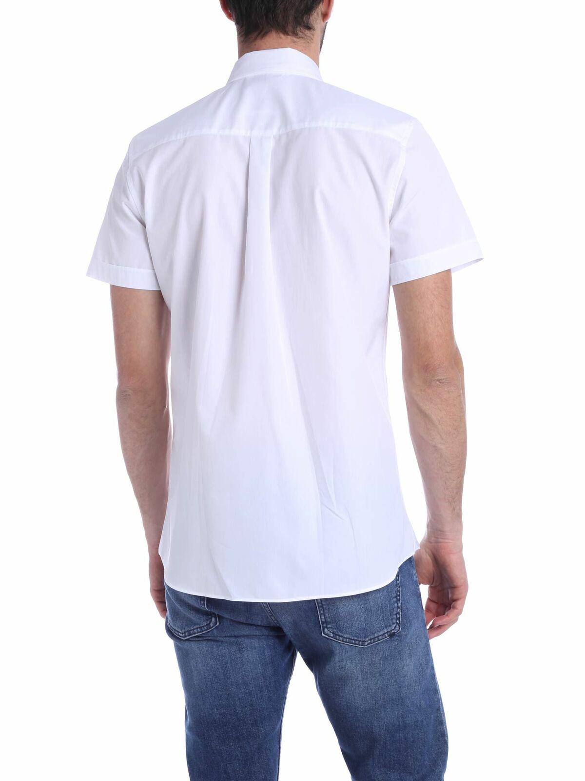 Logo shirt in white 021402351001 (MOSCHINO / シャツ・ブラウス ) | MOSCHINO (モスキーノ)(2)