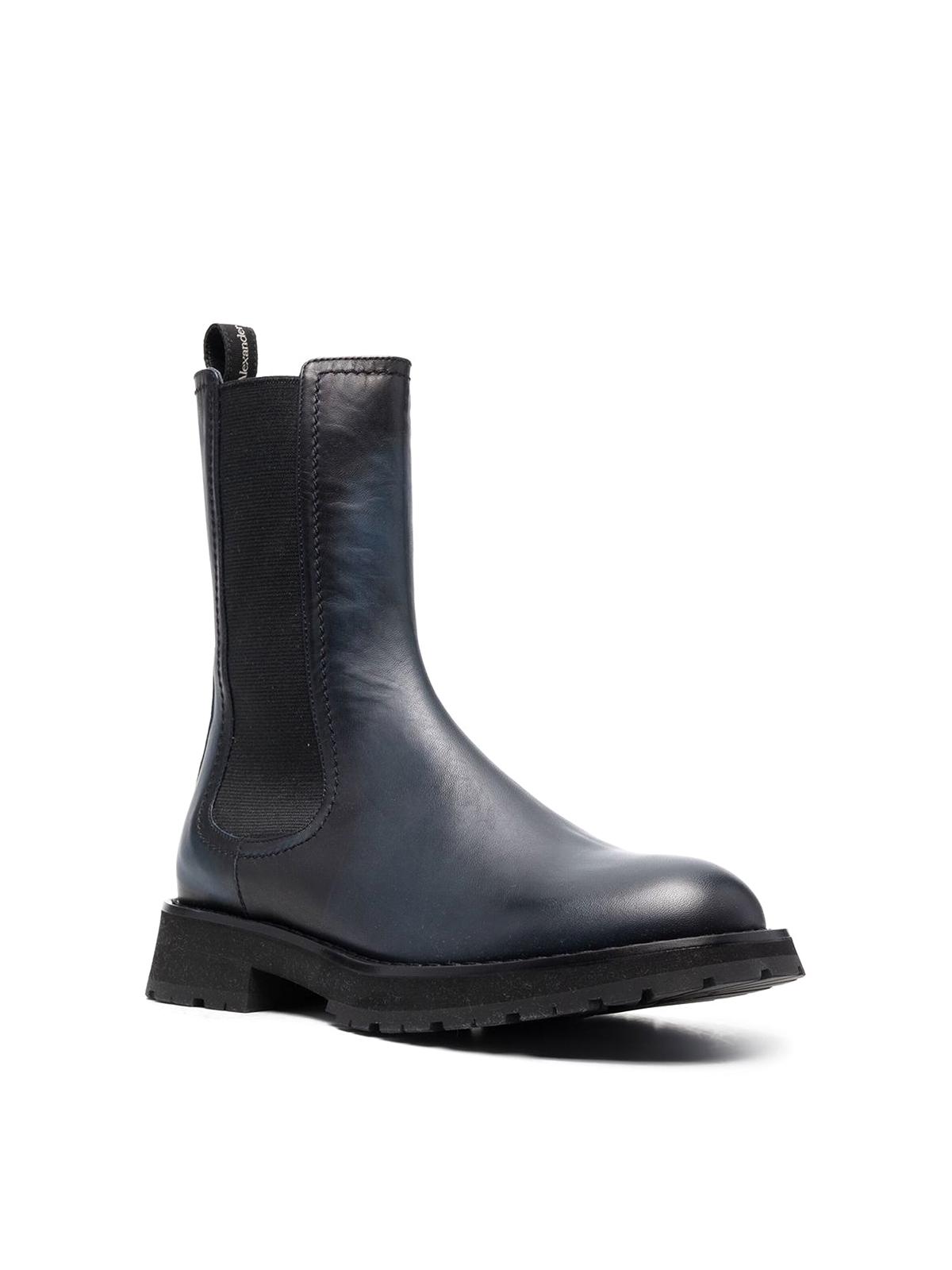 Elasticated leather boots 711120WHU351160 (Alexander McQUEEN / ブーツ ) | Alexander McQUEEN (アレキサンダー・マックイーン)(1)