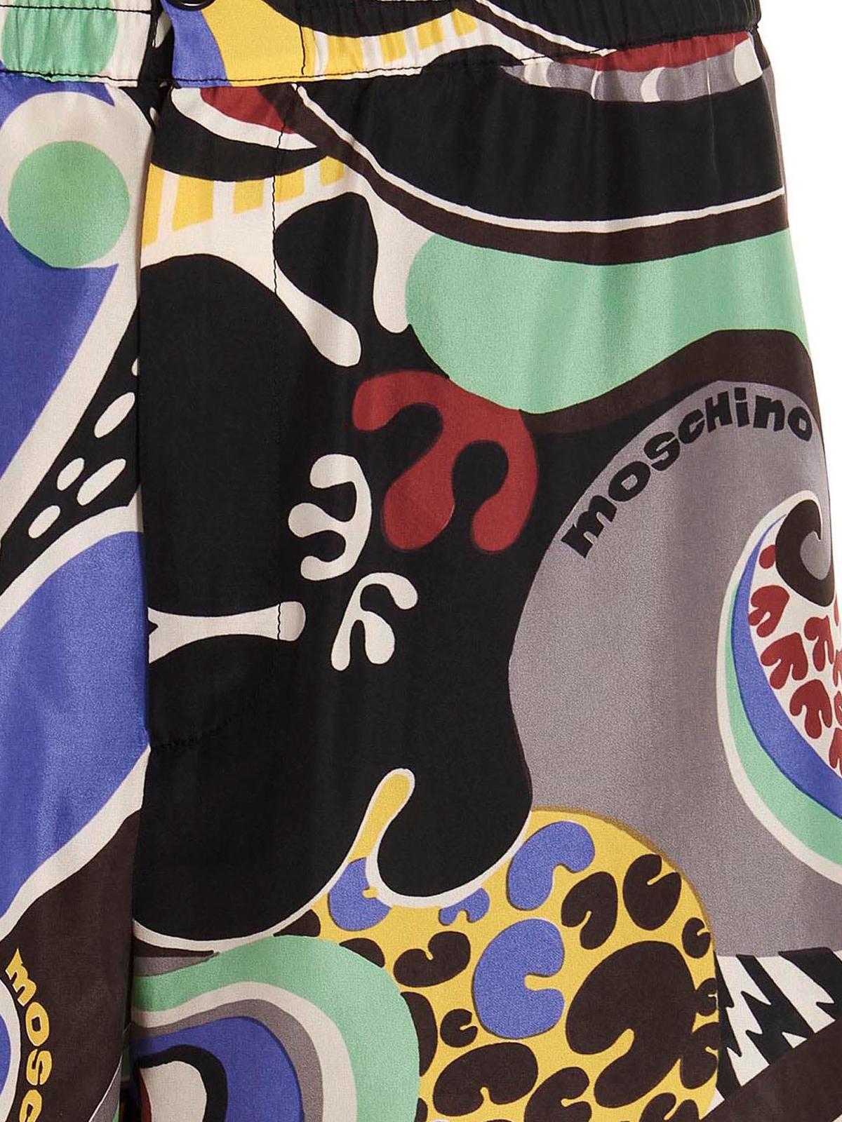 Multicolour shorts with logo 031120561555 (MOSCHINO / ショートパンツ ) | MOSCHINO (モスキーノ)(2)