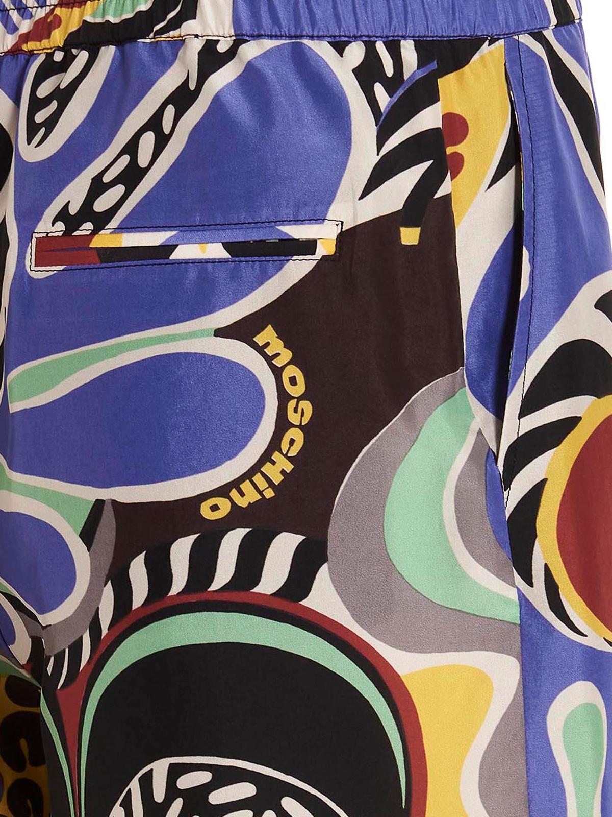 Multicolour shorts with logo 031120561555 (MOSCHINO / ショートパンツ ) | MOSCHINO (モスキーノ)(3)