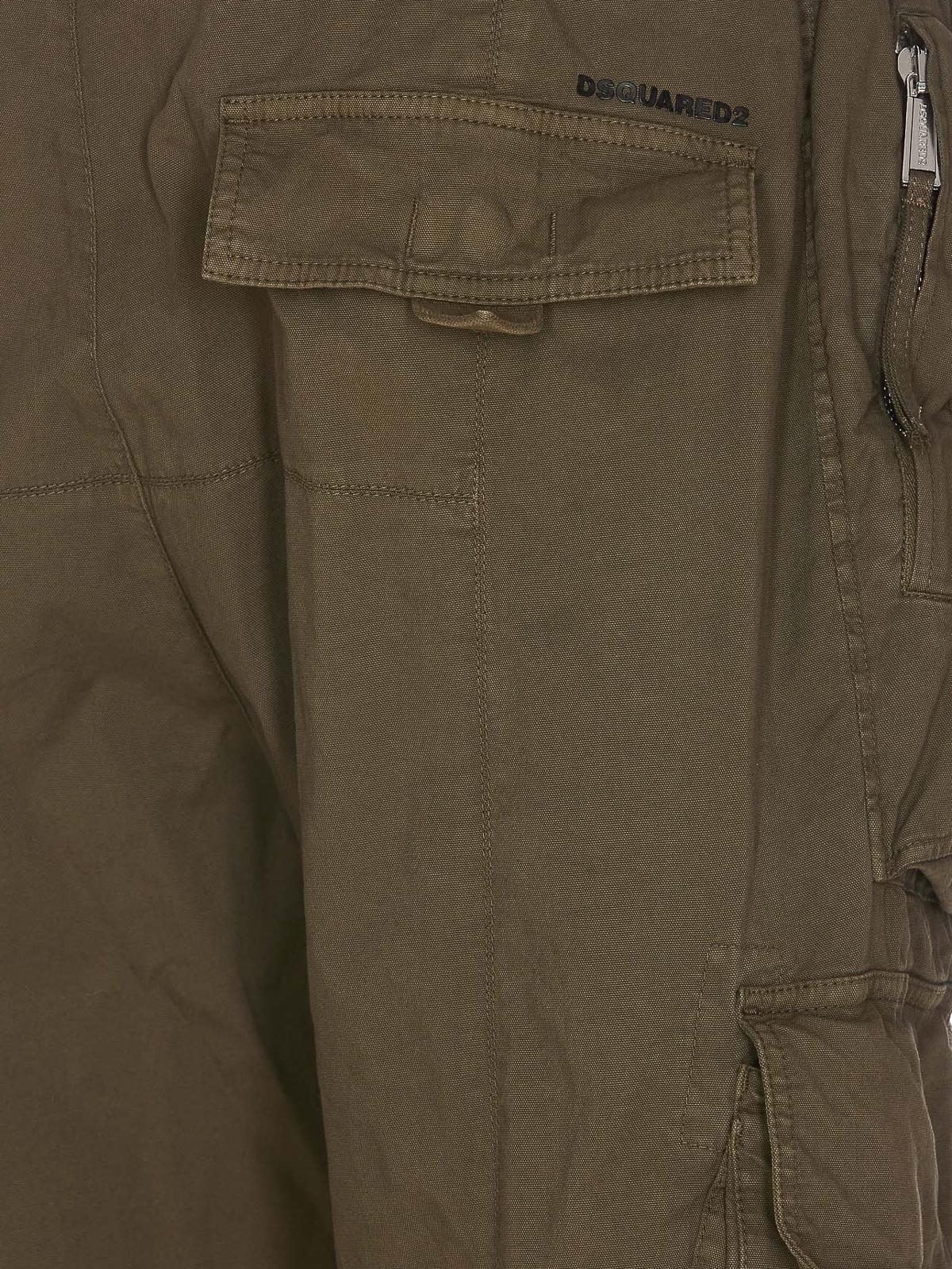 Green cargo casual trousers S74KB0777S54545726 (Dsquared2 / パンツ ) | Dsquared2 (ディースクエアード)(2)