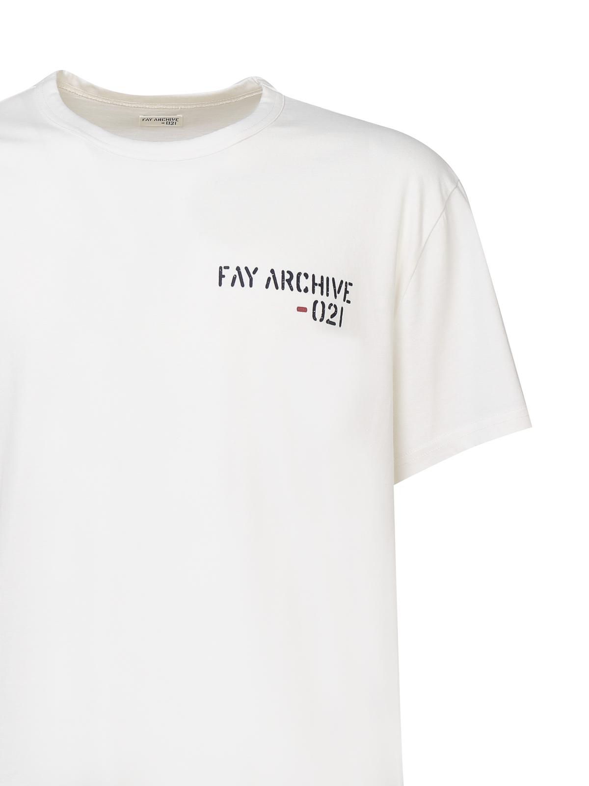 Crewneck T-shirt with logo MPMB346105LTGGB004 (Fay / Tシャツ・カットソー ) | Fay (フェイ)(2)