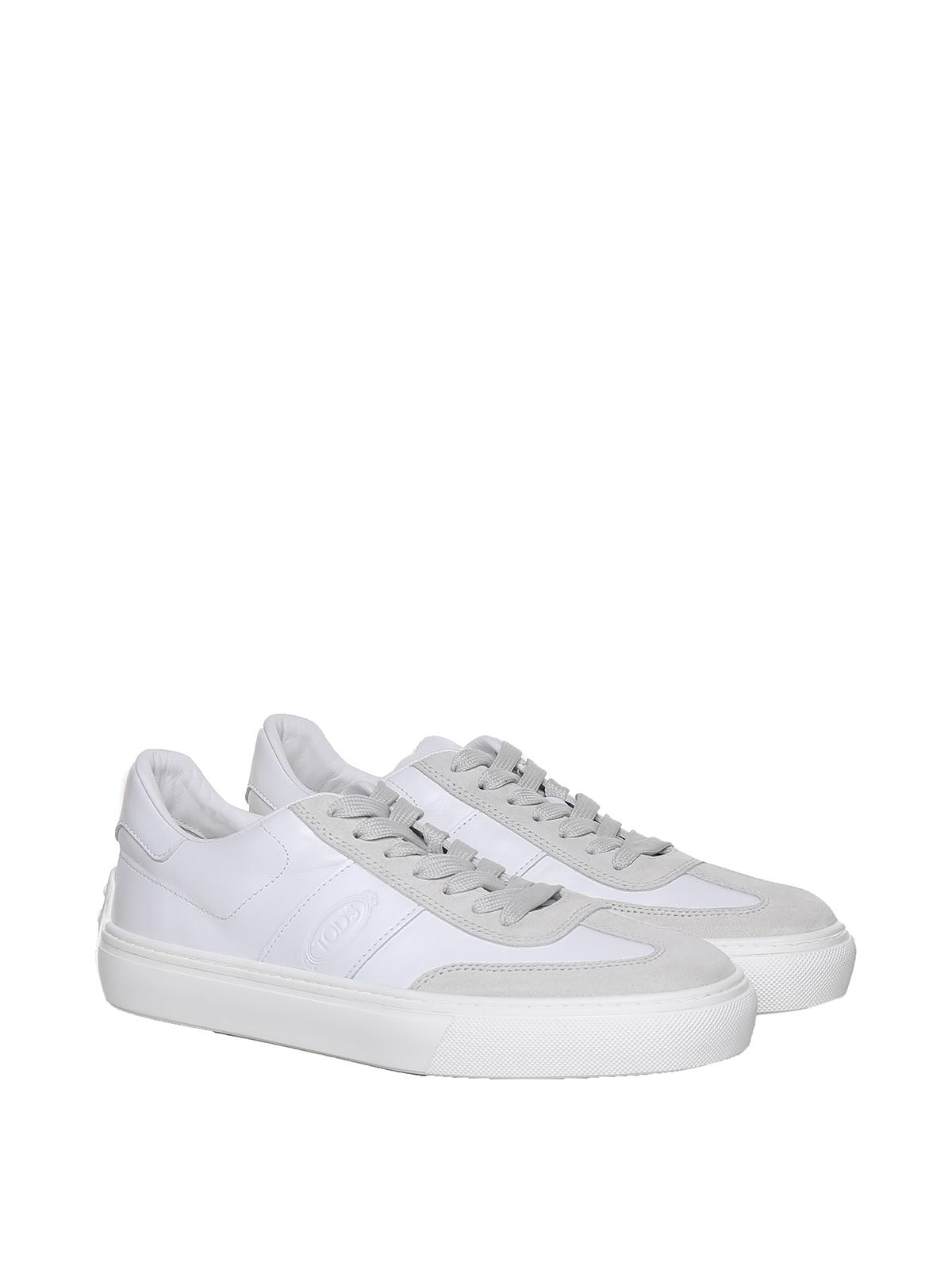 Leather sneakers with suede details XXM03E0GC50BKB9998 (Tod's / スニーカー ) | Tod's (トッズ)(1)