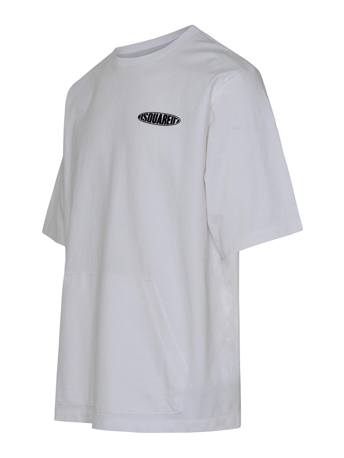 White cotton t-shirt S74GD1077S23851100 (Dsquared2 / Tシャツ・カットソー ) | Dsquared2 (ディースクエアード)(1)