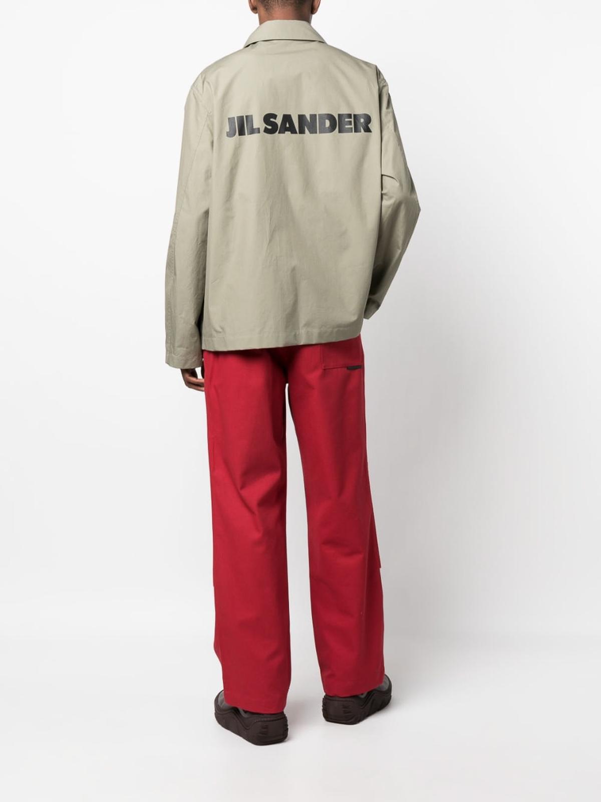 Logo-print cotton shirt jacket J23BN0003J45071317 (Jil Sander / シャツ・ブラウス ) | Jil Sander (ジルサンダー)(4)