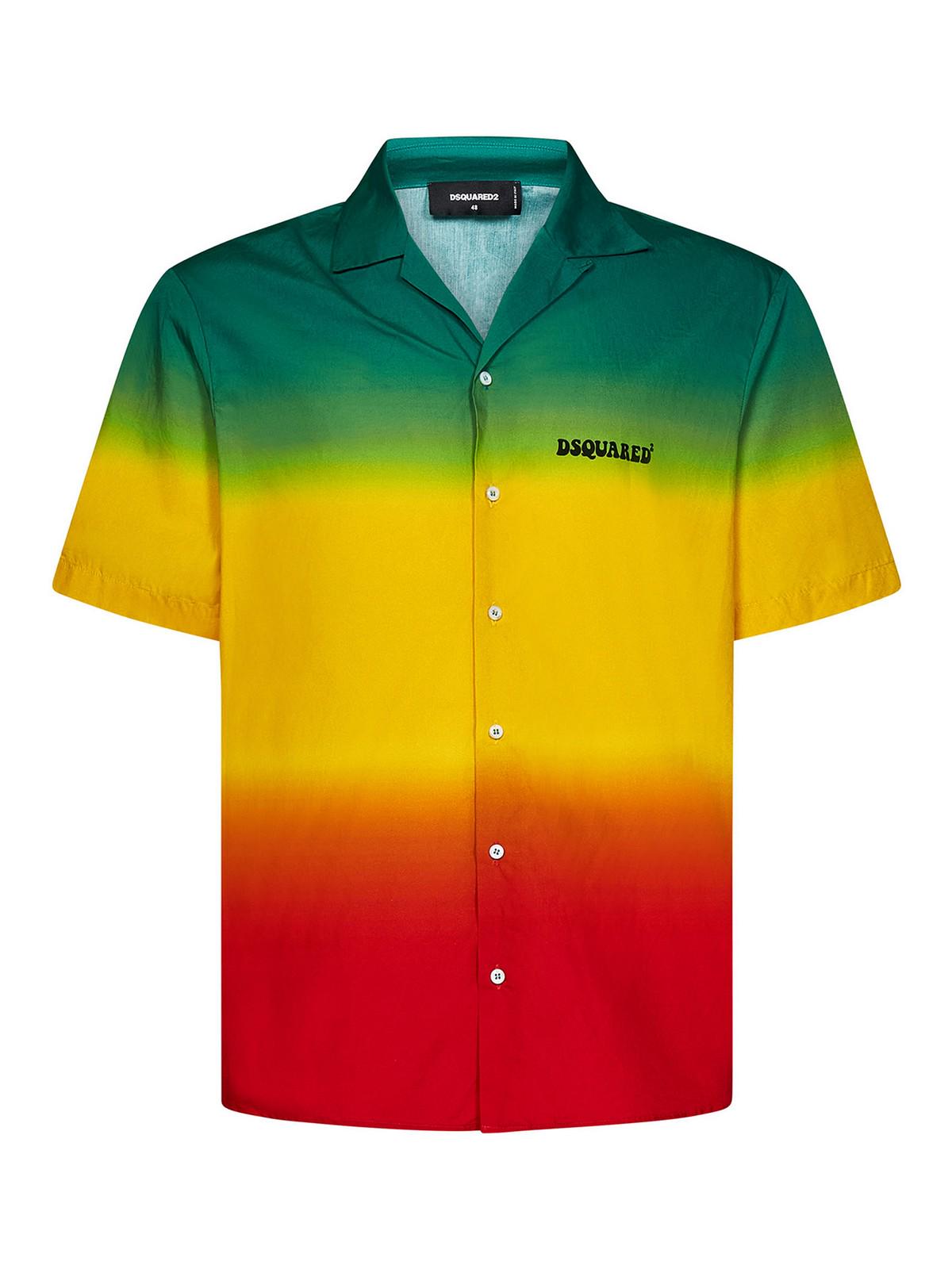 Multicolor cotton popl S71DM0627S76687001S (Dsquared2 / シャツ・ブラウス ) | Dsquared2 (ディースクエアード)