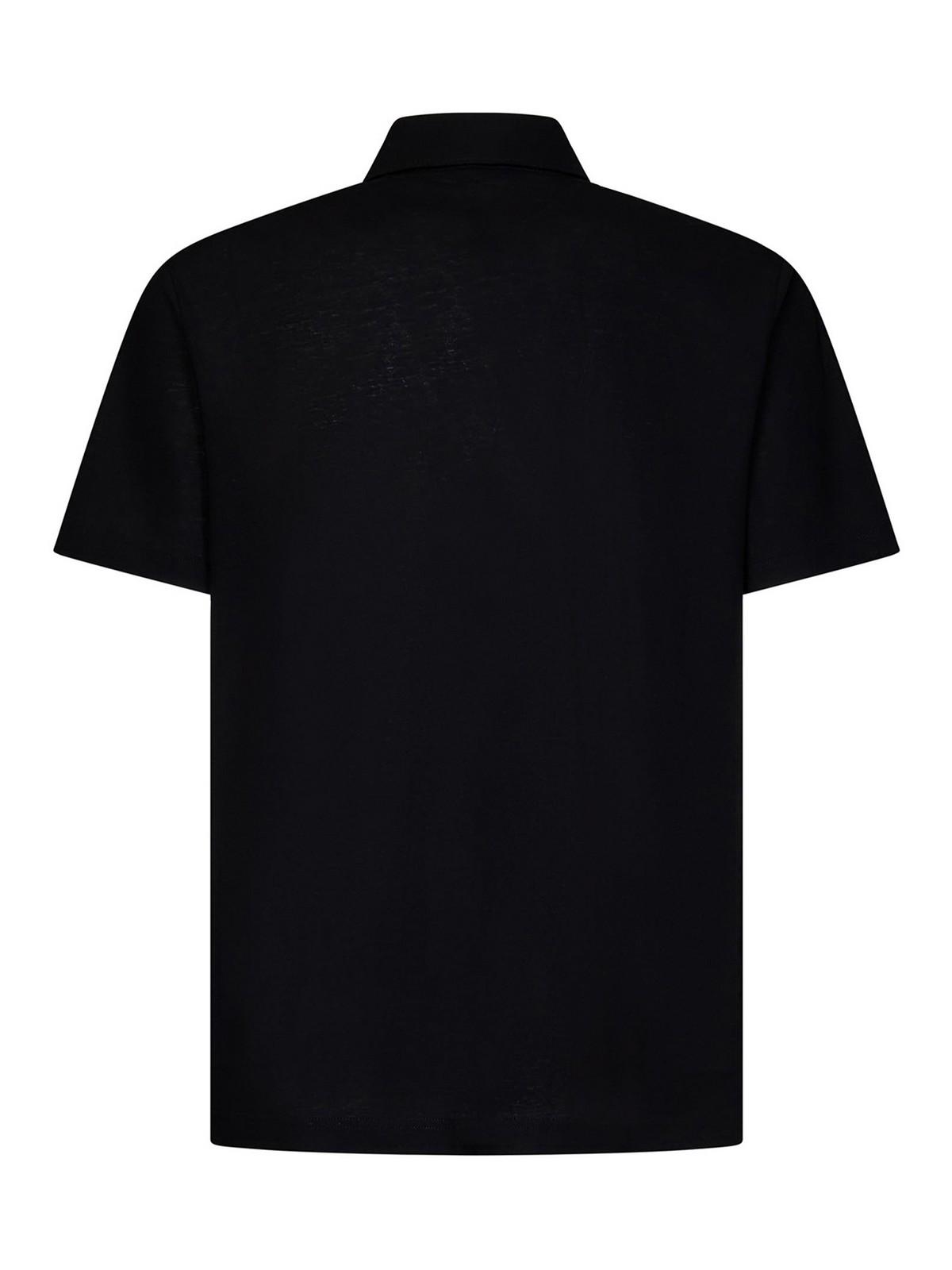 Black short-sleeved polo shirt JPL00115U520059300 (Herno / ポロシャツ ) | Herno (ヘルノ)(1)