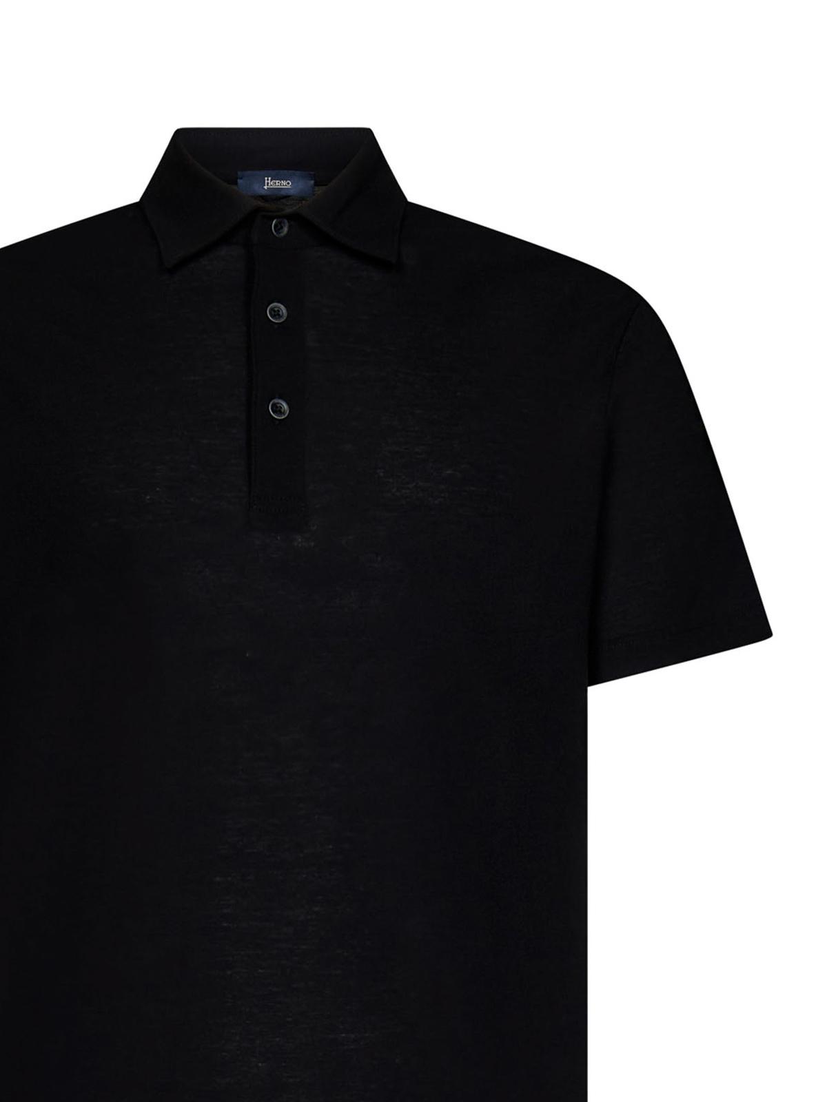 Black short-sleeved polo shirt JPL00115U520059300 (Herno / ポロシャツ ) | Herno (ヘルノ)(2)
