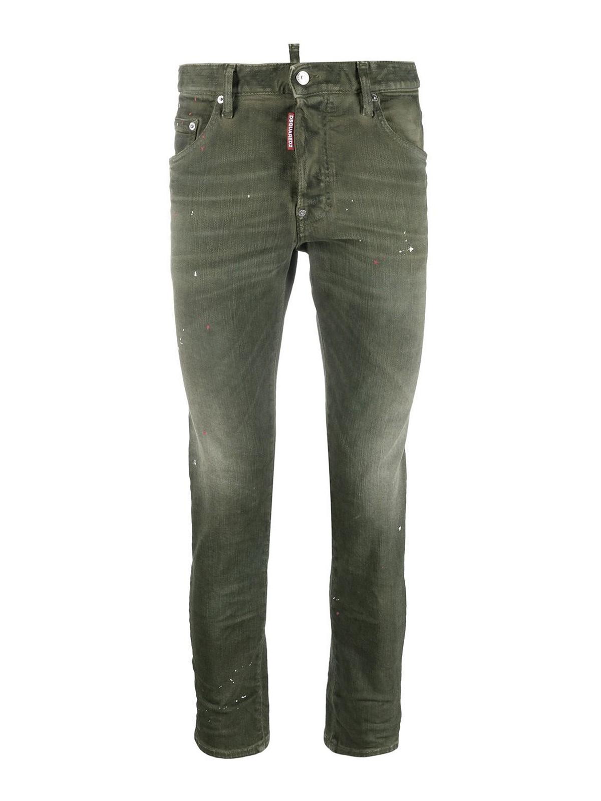 Dsquared2 trousers green S74LB1356S30733697 (Dsquared2 / ジーンズ ) | Dsquared2 (ディースクエアード)