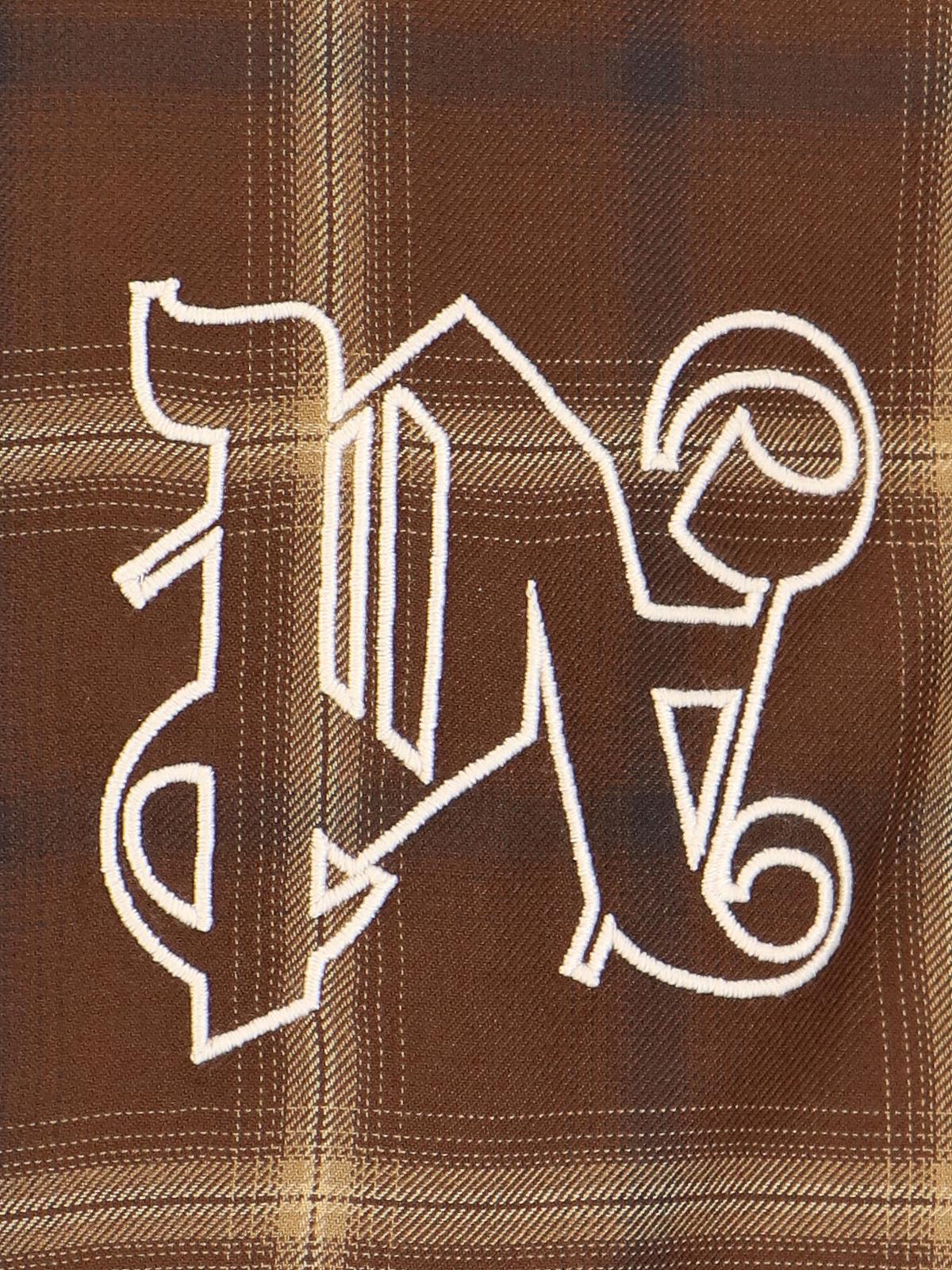 Palm angels shirts brown PMGE010E23FAB0026003 (Palm Angels / シャツ・ブラウス ) | Palm Angels (パームエンジェルス)(3)