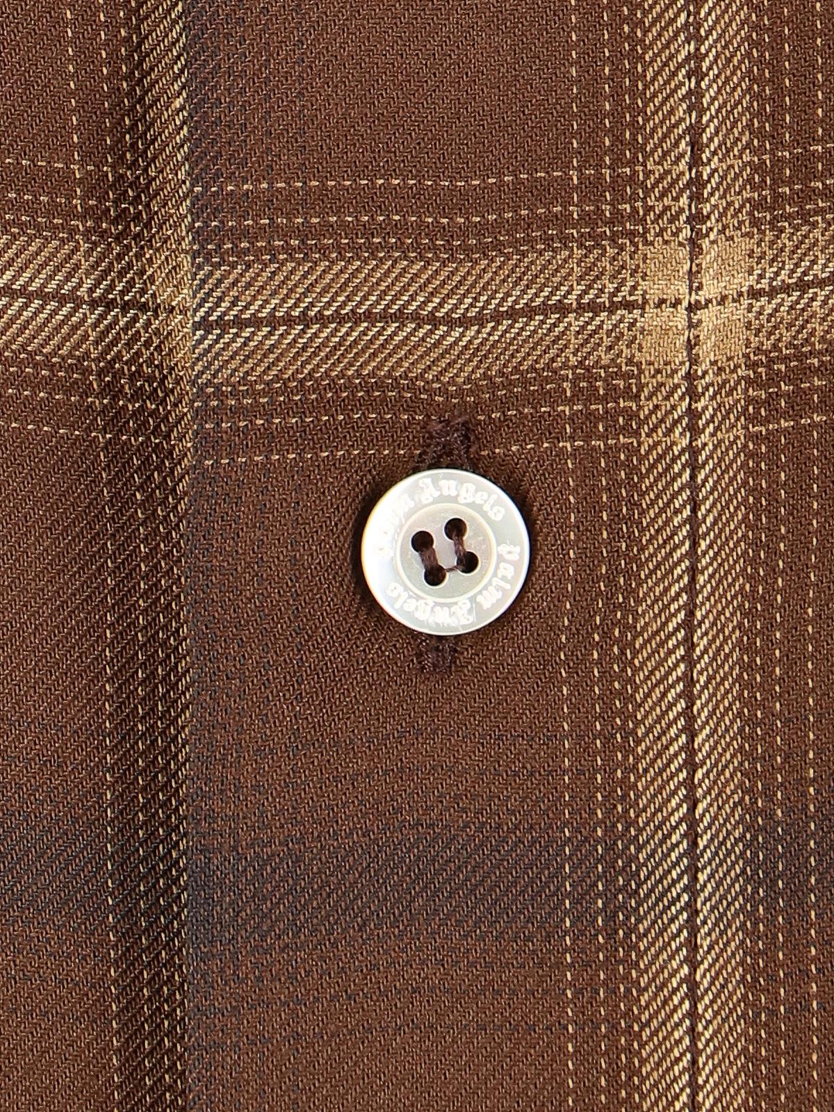 Palm angels shirts brown PMGE010E23FAB0026003 (Palm Angels / シャツ・ブラウス ) | Palm Angels (パームエンジェルス)(4)