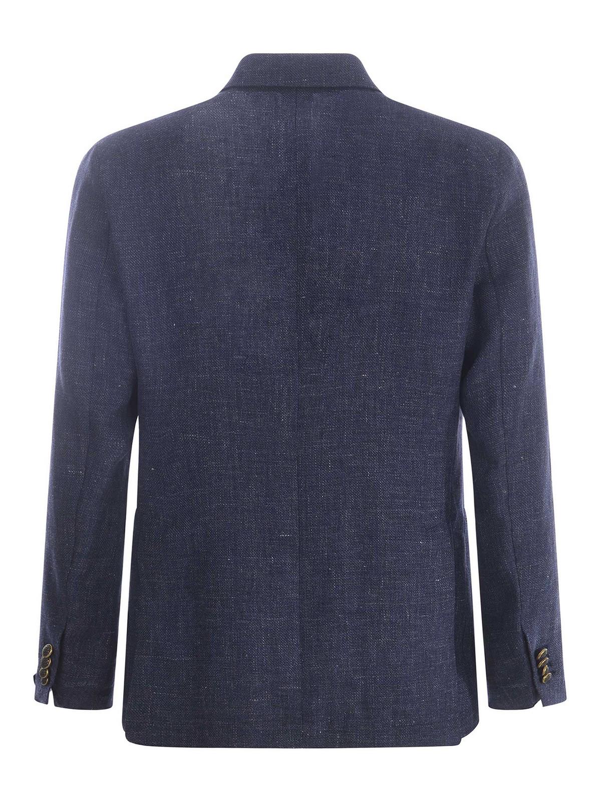 Jacket tagliatore in linen and wool blend GDERRICK26K520062B3121 (TAGLIATORE / カジュアルジャケット ) | TAGLIATORE (タリアトーレ)(2)