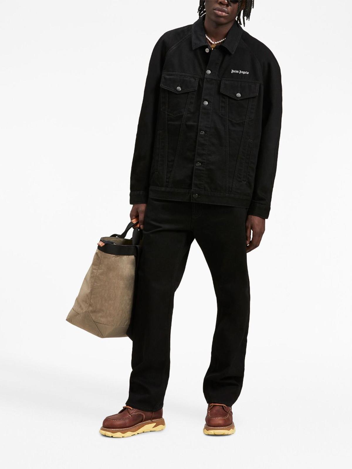 Logo `bw` loose 5-pocket jeans PMYA040F23DEN0021001 (Palm Angels / ジーンズ ) | Palm Angels (パームエンジェルス)(1)