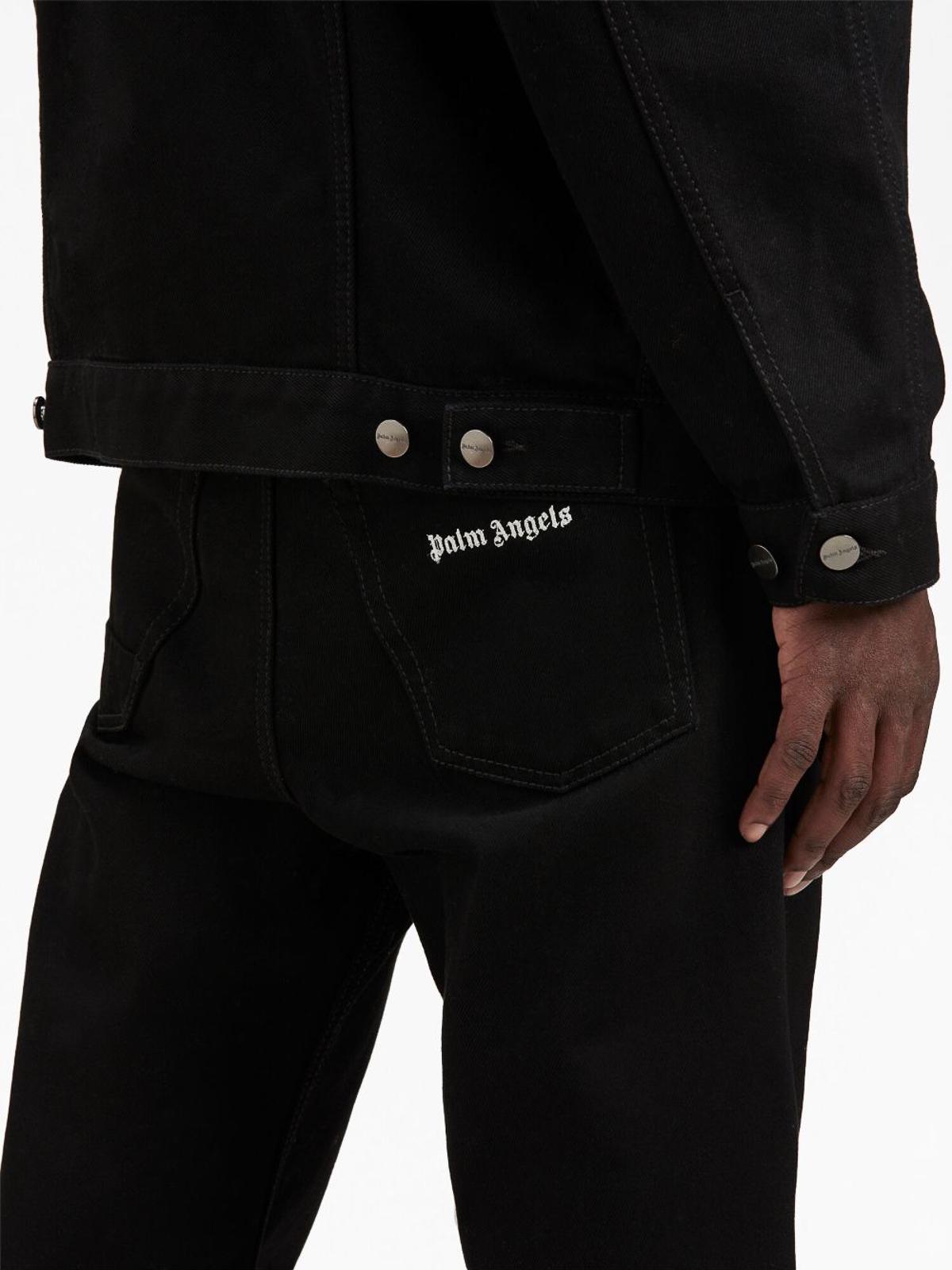 Logo `bw` loose 5-pocket jeans PMYA040F23DEN0021001 (Palm Angels / ジーンズ ) | Palm Angels (パームエンジェルス)(2)