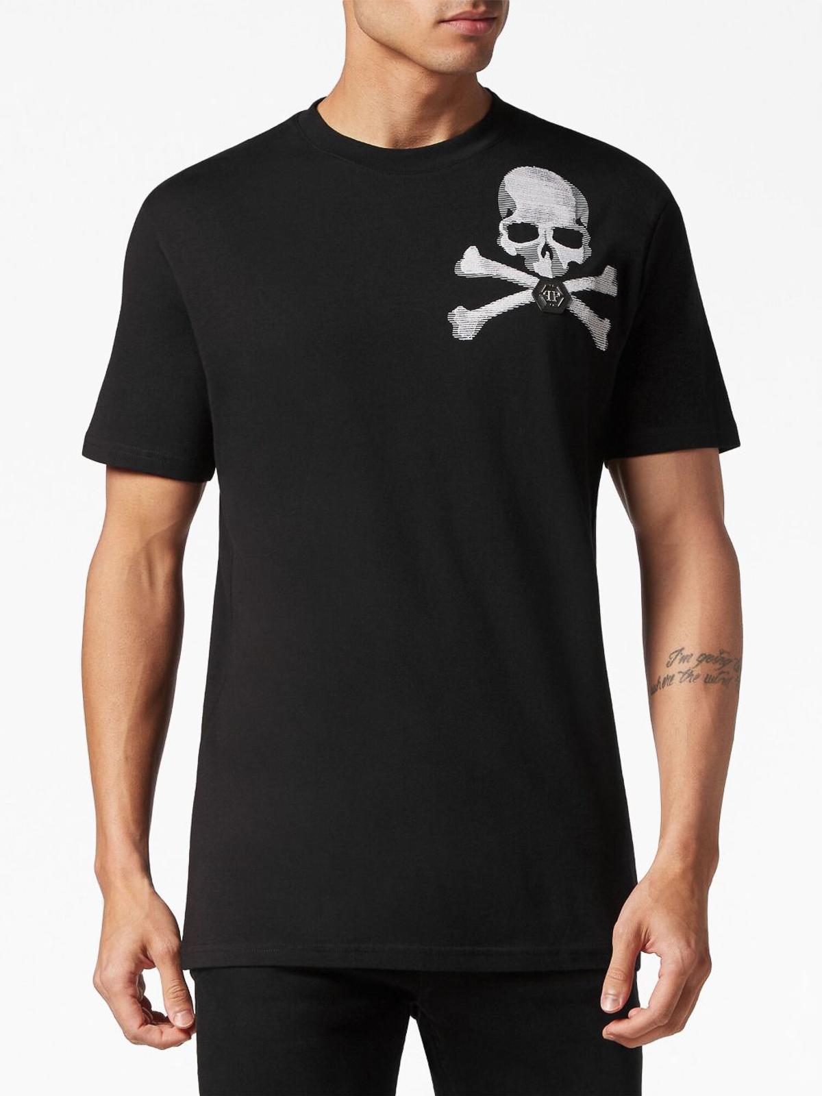 `skull&bones` round-neck t-shirt MTK6187PJY002N02 (PHILIPP PLEIN / Tシャツ・カットソー ) | PHILIPP PLEIN (フィリップ プレイン)(2)