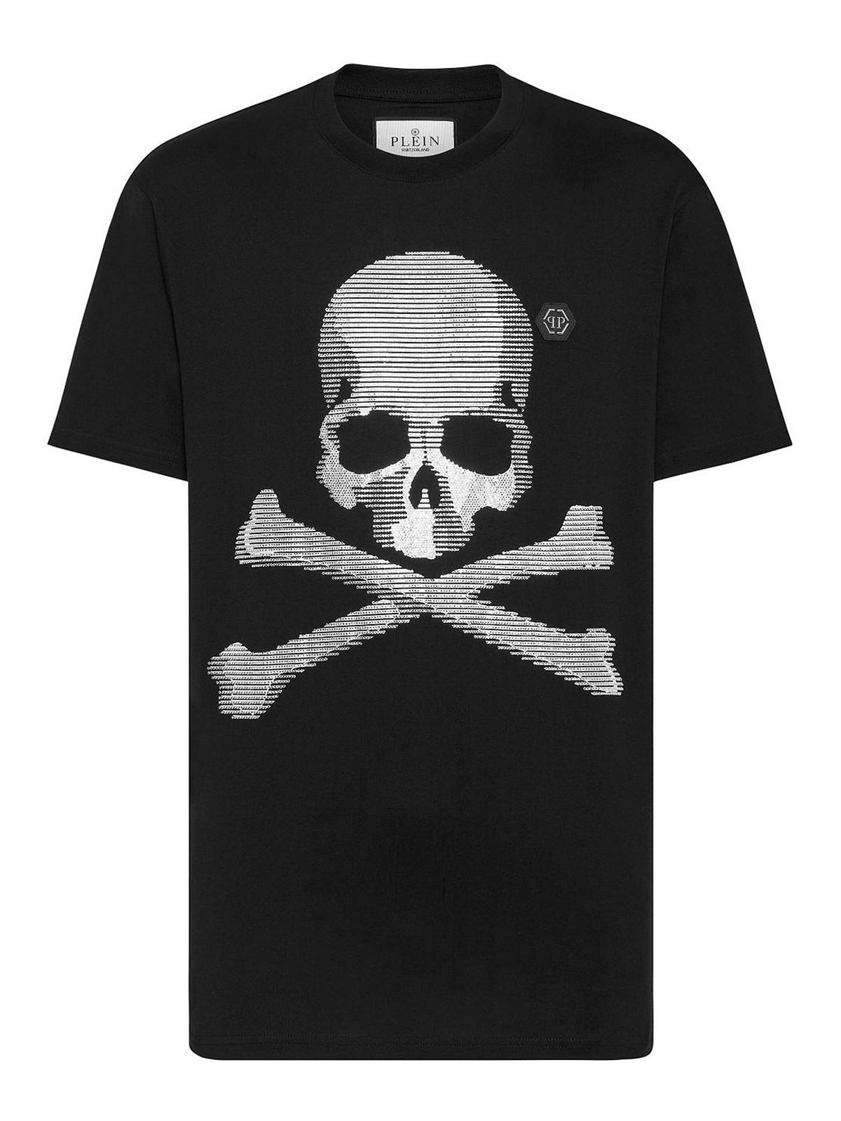 `skull&bones` round-neck t-shirt MTK6188PJY002N02 (PHILIPP PLEIN / Tシャツ・カットソー ) | PHILIPP PLEIN (フィリップ プレイン)