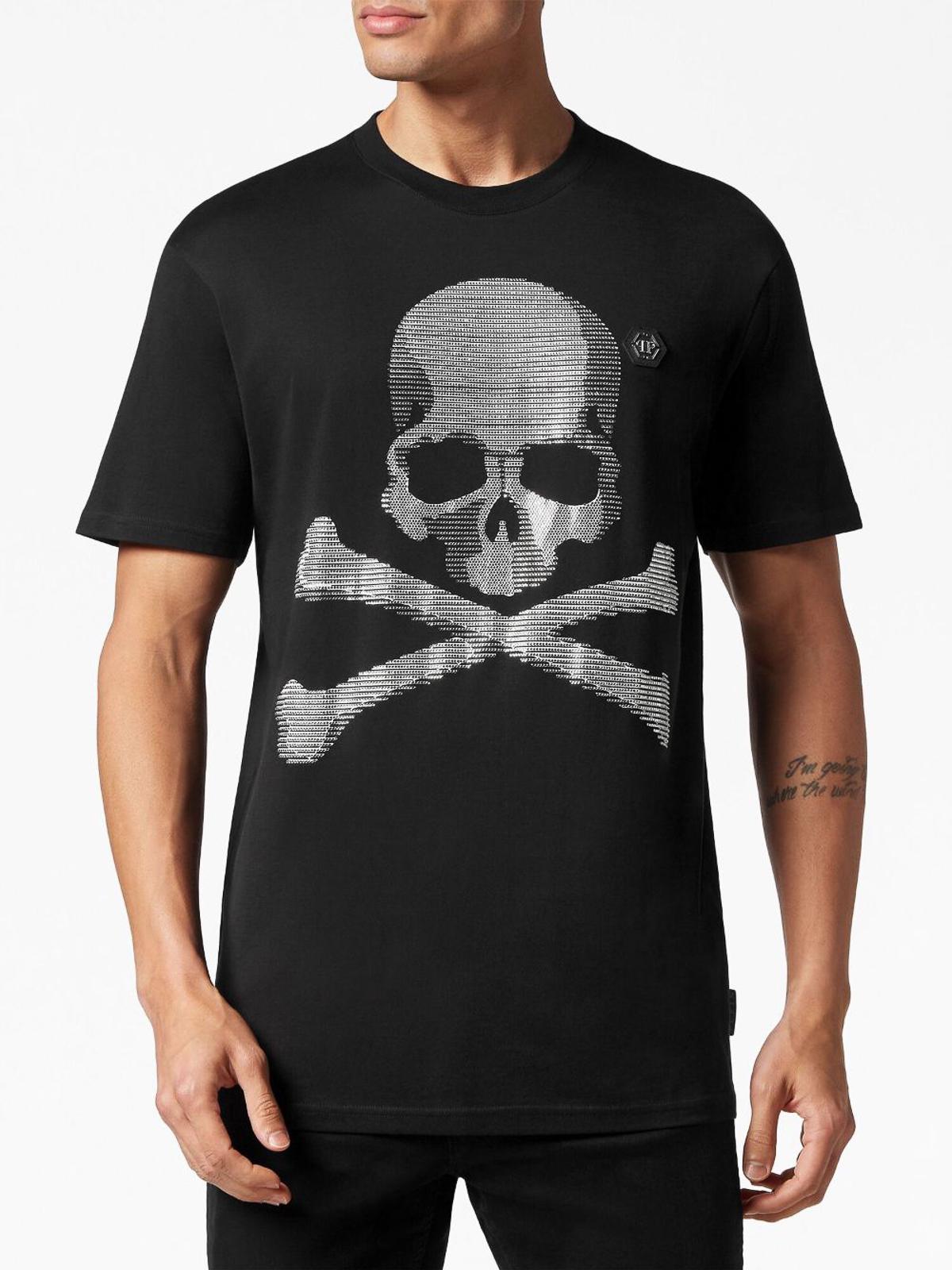 `skull&bones` round-neck t-shirt MTK6188PJY002N02 (PHILIPP PLEIN / Tシャツ・カットソー ) | PHILIPP PLEIN (フィリップ プレイン)(2)