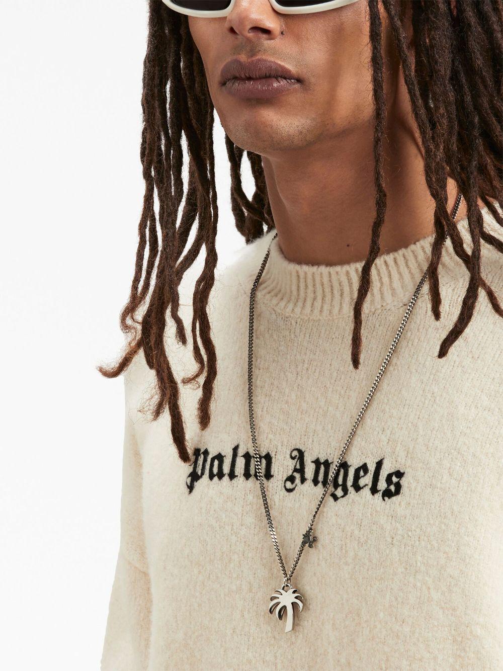 Palm Angels Sweaters White PMHE054F23KNI0040110 (Palm Angels / ニット・セーター・カーディガン ) | Palm Angels (パームエンジェルス)(2)