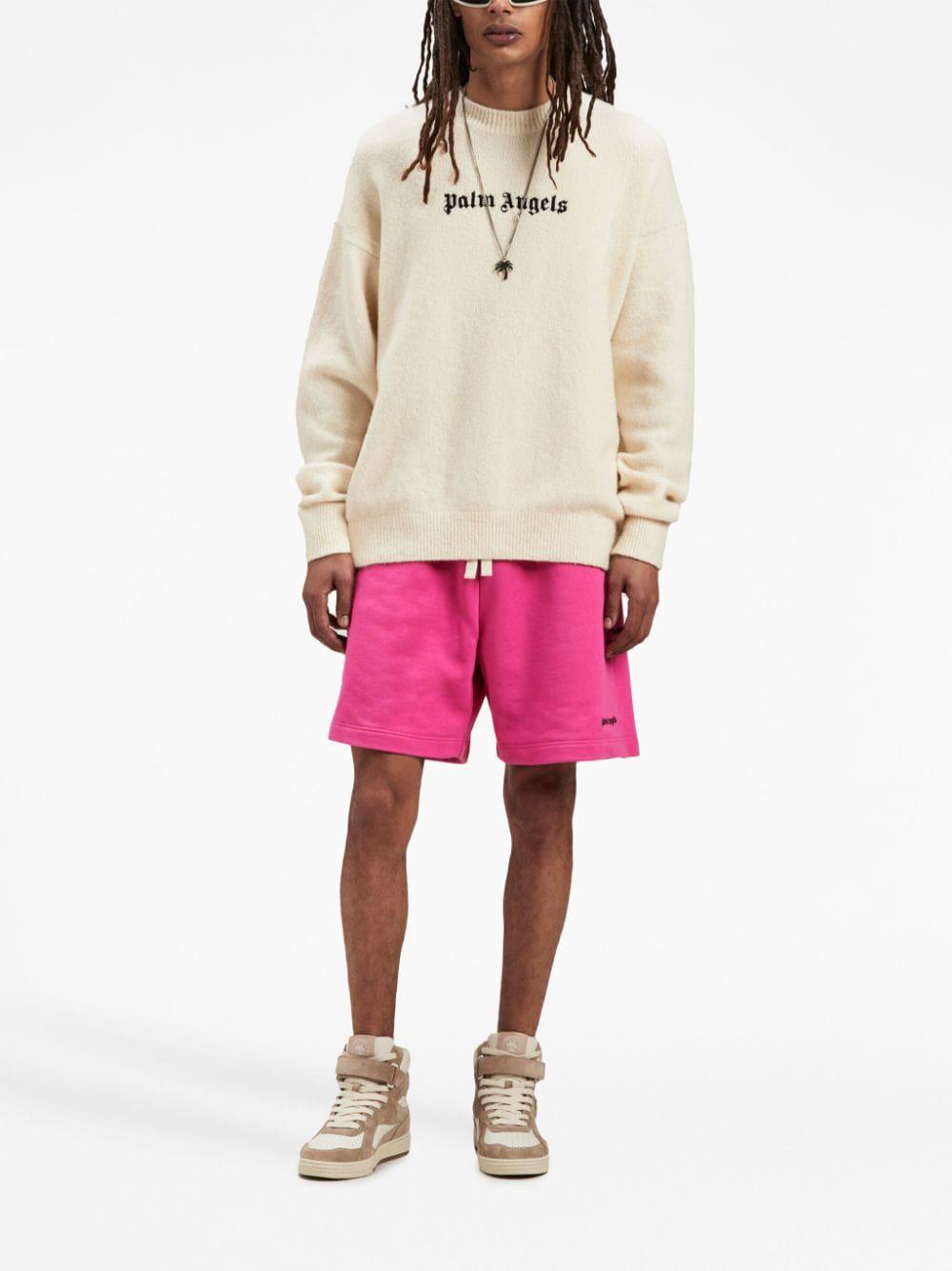 Palm Angels Sweaters White PMHE054F23KNI0040110 (Palm Angels / ニット・セーター・カーディガン ) | Palm Angels (パームエンジェルス)(4)