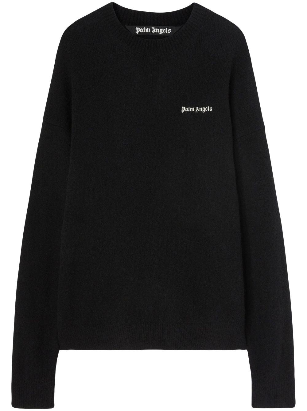 Palm Angels Sweaters Black PMHE054F23KNI0051001 (Palm Angels / ニット・セーター・カーディガン ) | Palm Angels (パームエンジェルス)