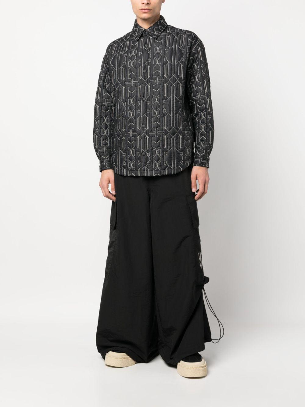 Palm Angels Shirts Grey PMEA251E23FAB0011103 (Palm Angels / シャツ・ブラウス ) | Palm Angels (パームエンジェルス)(3)