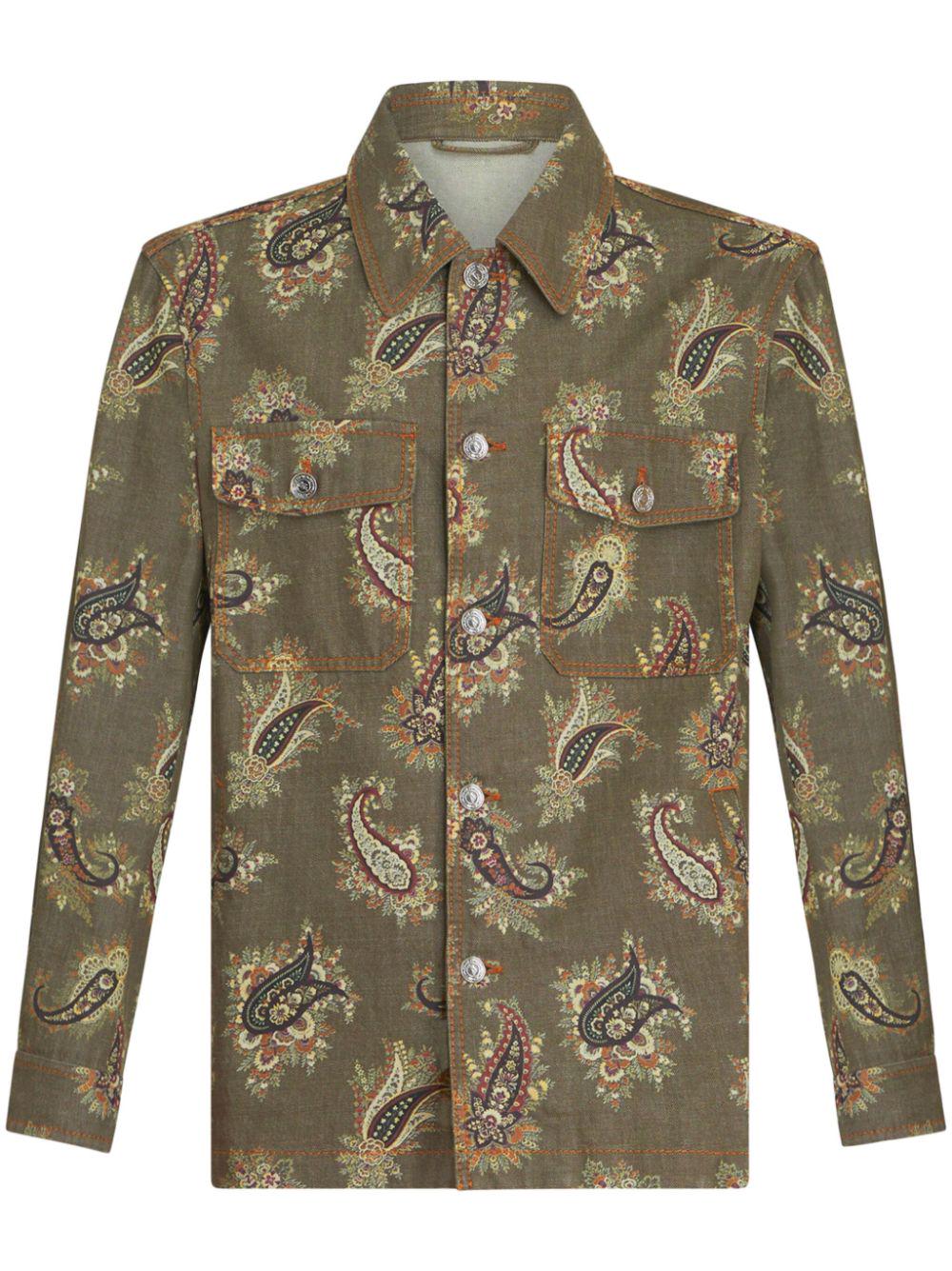 Etro Shirts GREEN MRBA0023AD209S9890 (ETRO / シャツ・ブラウス ) | ETRO (エトロ)