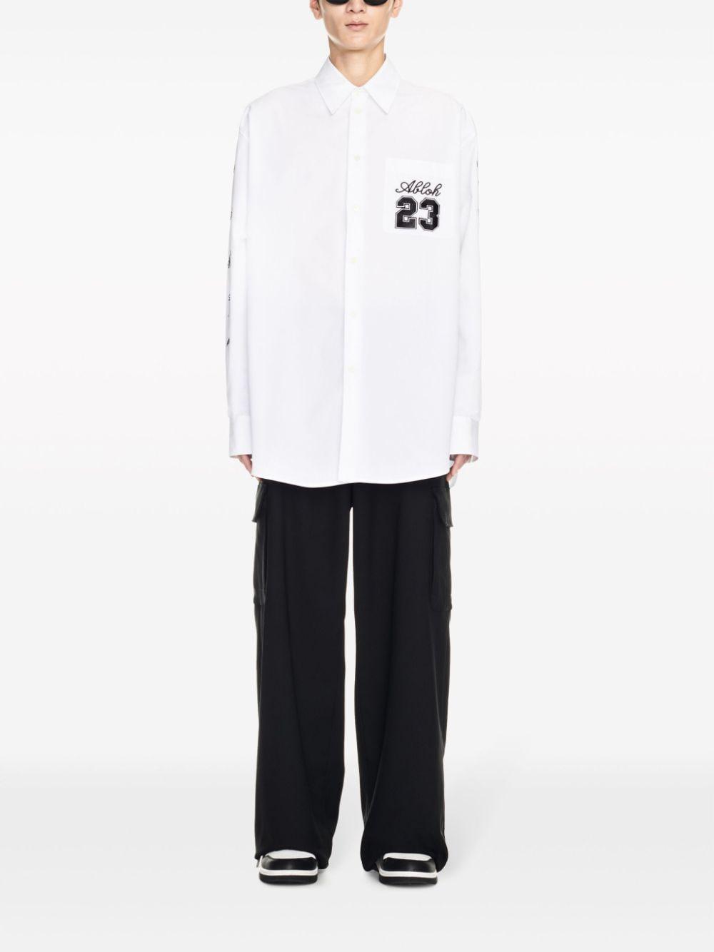 OFF WHITE Shirts WHITE OMGE004S24FAB0020110 (Off-White / シャツ・ブラウス ) | Off-White (オフホワイト)(2)