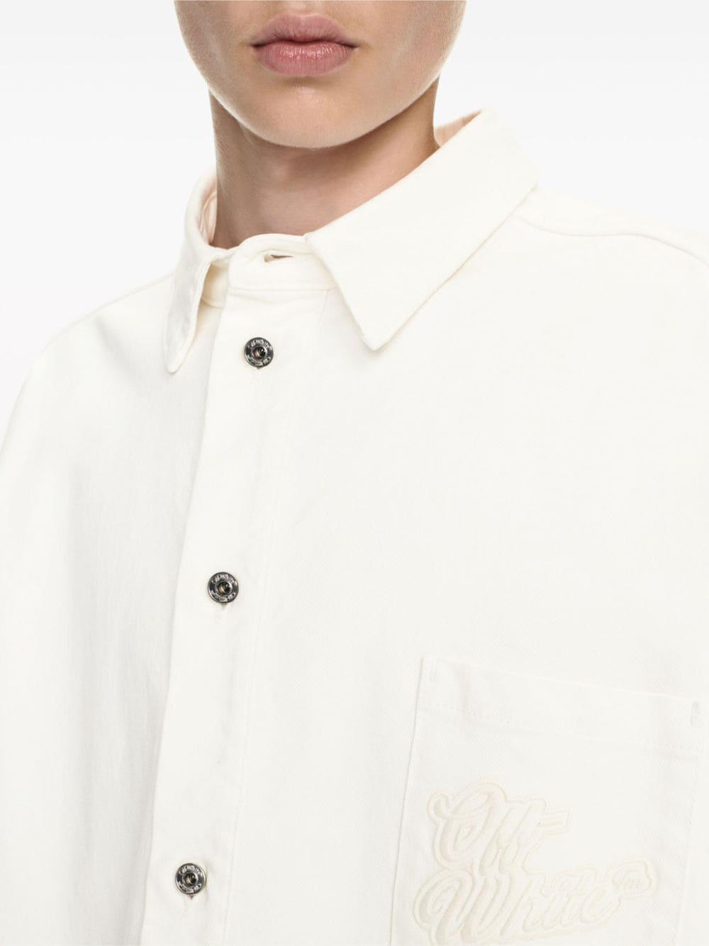Off White Shirts White OMYD059S24DEN0010202 (Off-White / シャツ・ブラウス ) | Off-White (オフホワイト)(4)