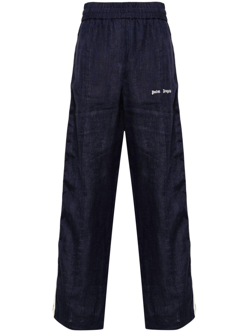 Palm Angels Trousers Blue PMCJ021S24FAB0034603 (Palm Angels / パンツ ) | Palm Angels (パームエンジェルス)
