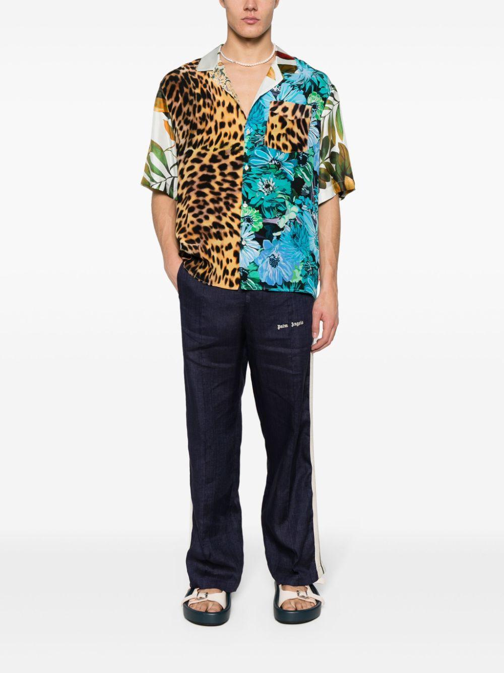 Palm Angels Trousers Blue PMCJ021S24FAB0034603 (Palm Angels / パンツ ) | Palm Angels (パームエンジェルス)(2)